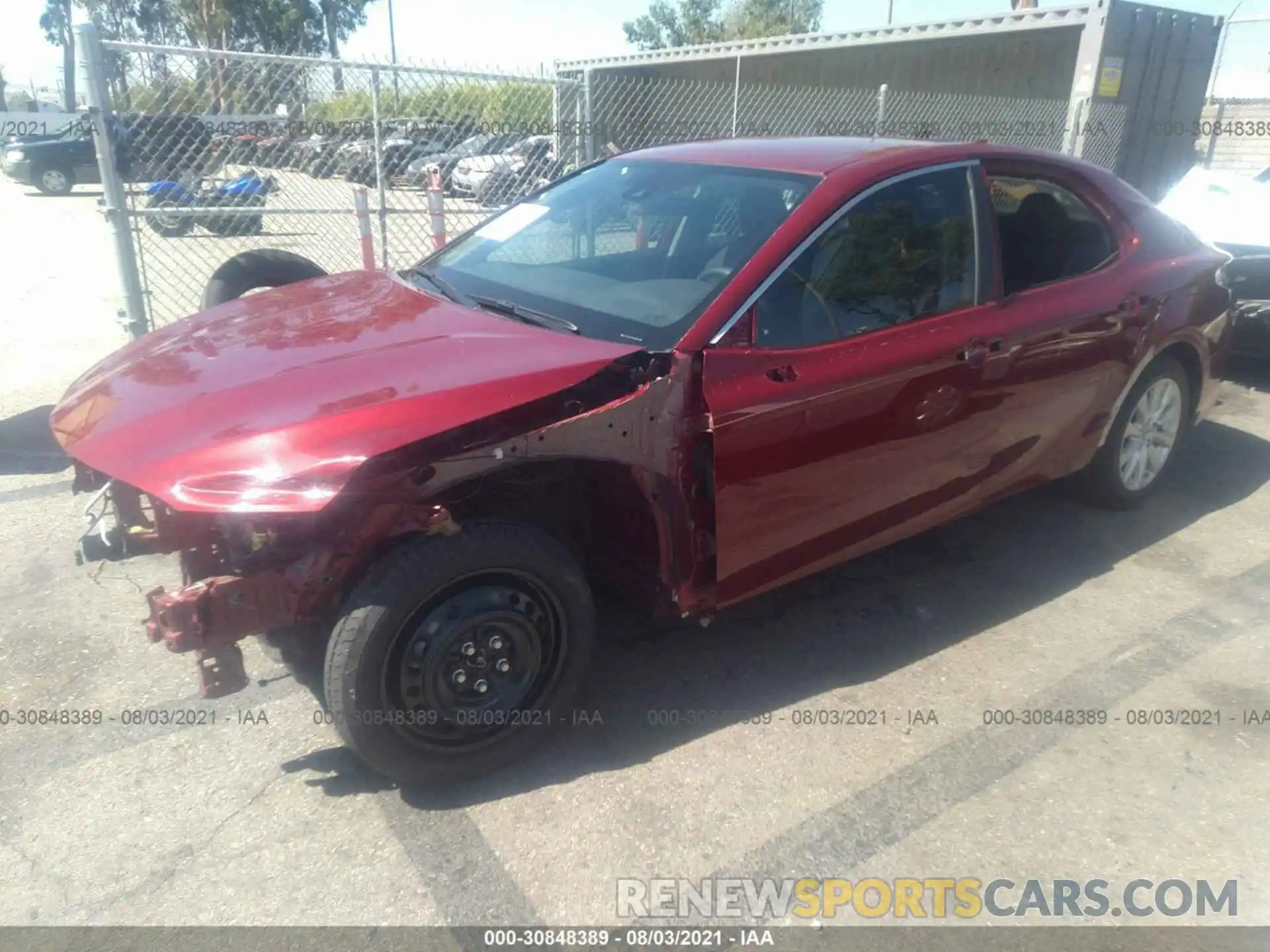 2 Photograph of a damaged car 4T1B11HK1KU699549 TOYOTA CAMRY 2019