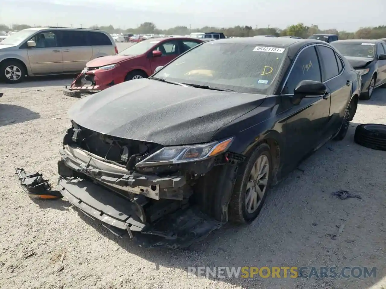 2 Photograph of a damaged car 4T1B11HK1KU715281 TOYOTA CAMRY 2019