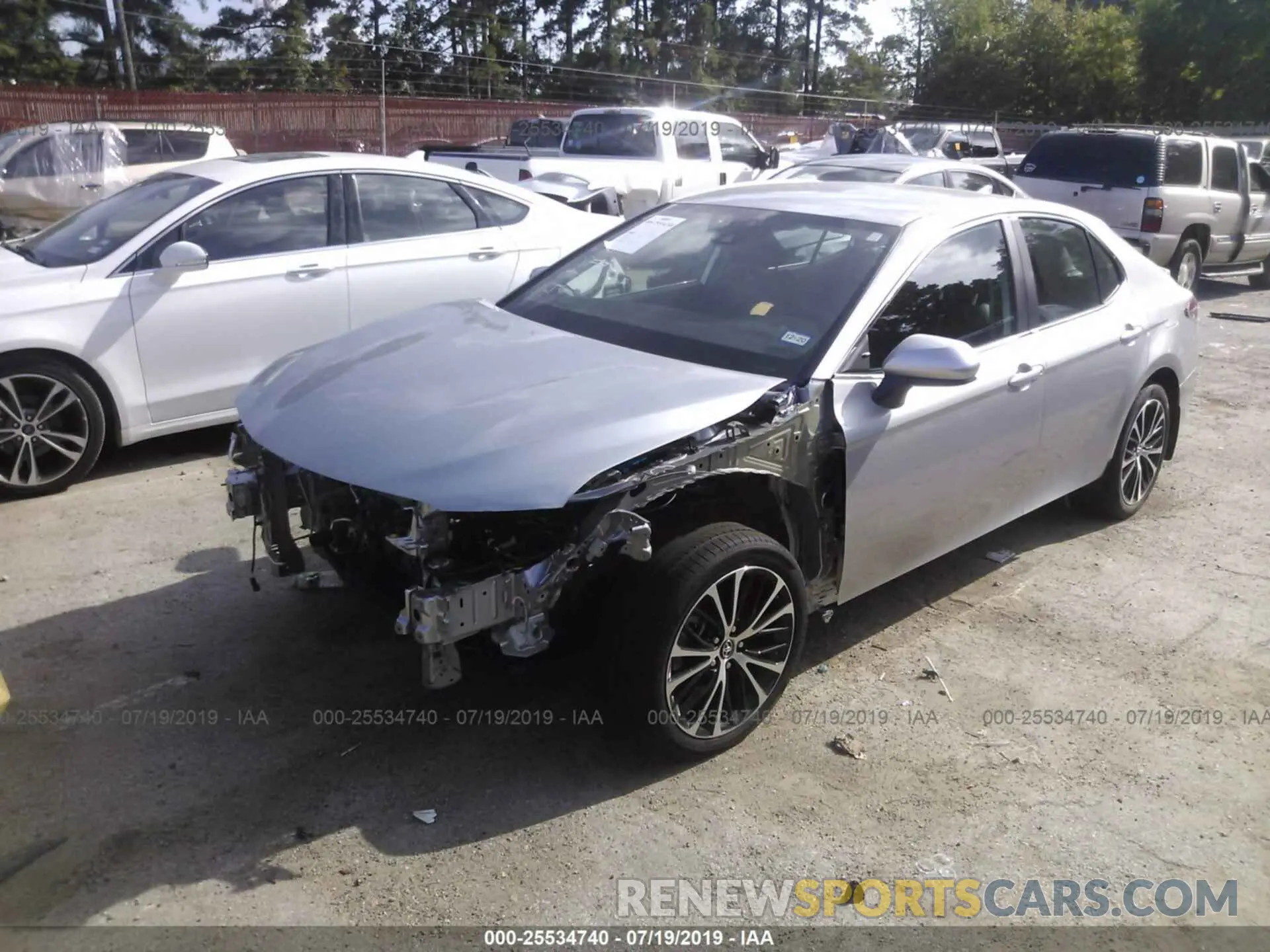 2 Photograph of a damaged car 4T1B11HK1KU722635 TOYOTA CAMRY 2019