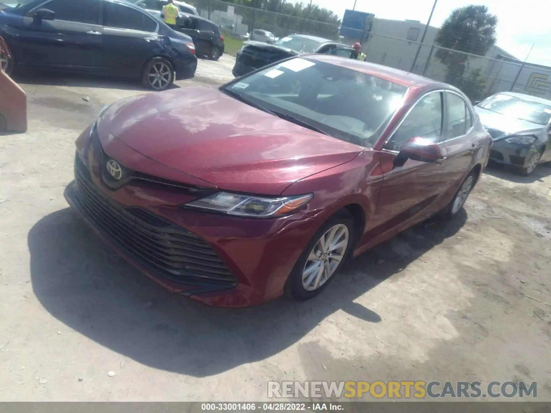 2 Photograph of a damaged car 4T1B11HK1KU757692 TOYOTA CAMRY 2019