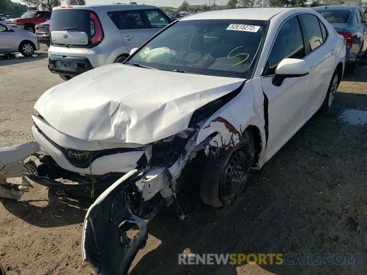 2 Photograph of a damaged car 4T1B11HK1KU760916 TOYOTA CAMRY 2019