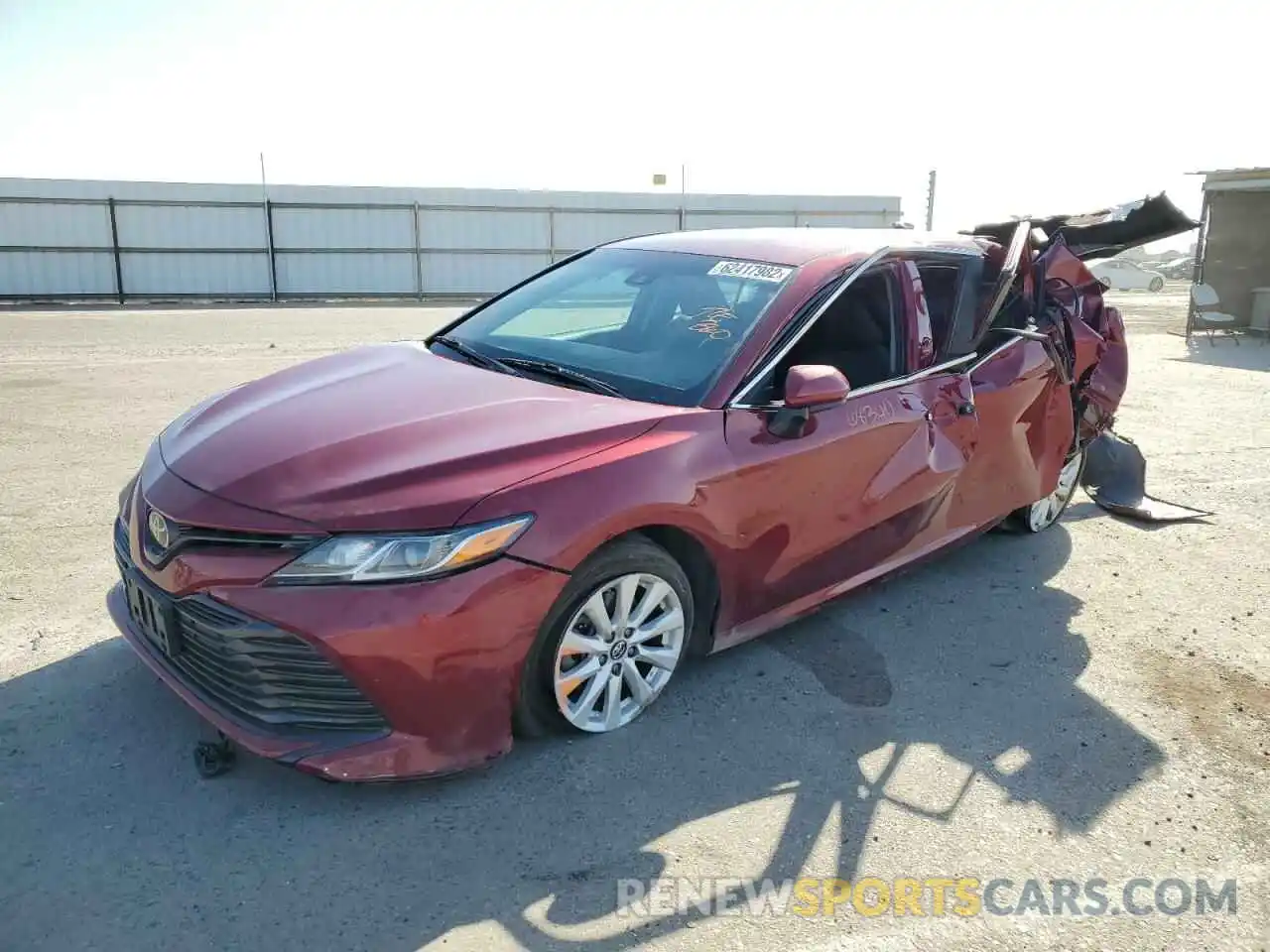 2 Photograph of a damaged car 4T1B11HK1KU772094 TOYOTA CAMRY 2019