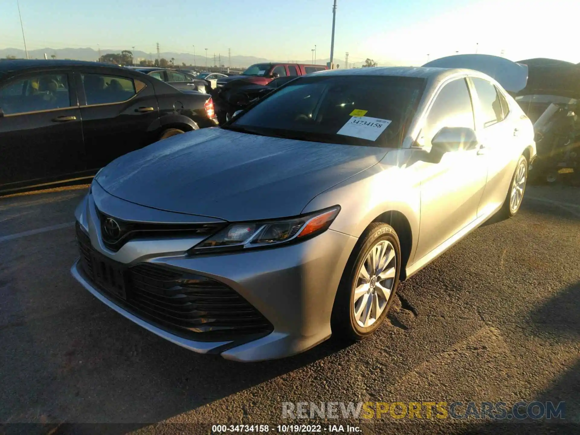 2 Photograph of a damaged car 4T1B11HK1KU816059 TOYOTA CAMRY 2019