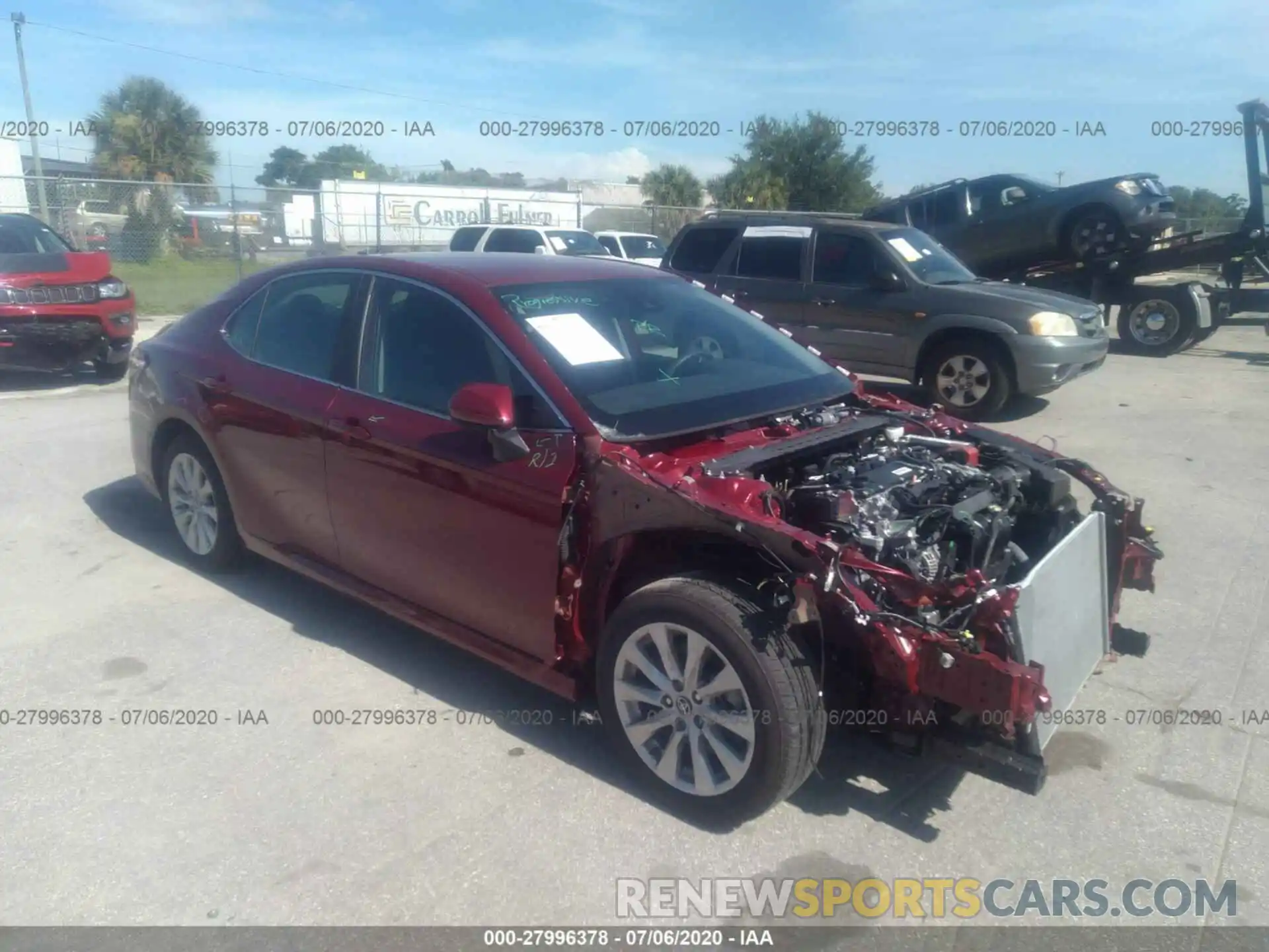 1 Photograph of a damaged car 4T1B11HK1KU846145 TOYOTA CAMRY 2019