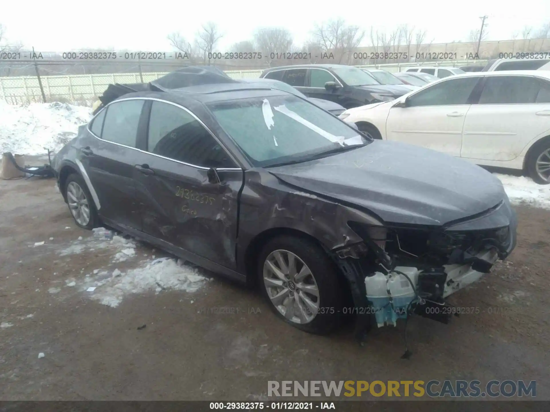 1 Photograph of a damaged car 4T1B11HK2KU168487 TOYOTA CAMRY 2019