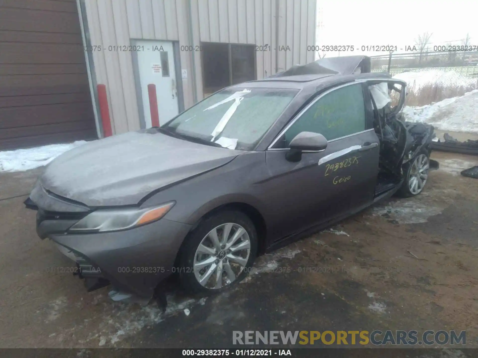 2 Photograph of a damaged car 4T1B11HK2KU168487 TOYOTA CAMRY 2019