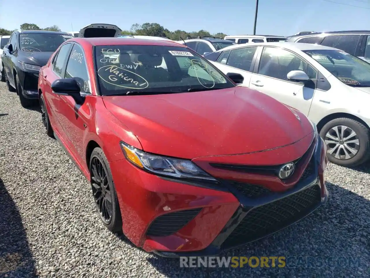 1 Photograph of a damaged car 4T1B11HK2KU182034 TOYOTA CAMRY 2019