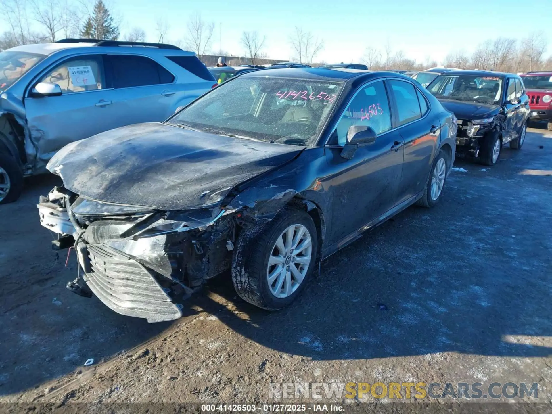 2 Photograph of a damaged car 4T1B11HK2KU198072 TOYOTA CAMRY 2019