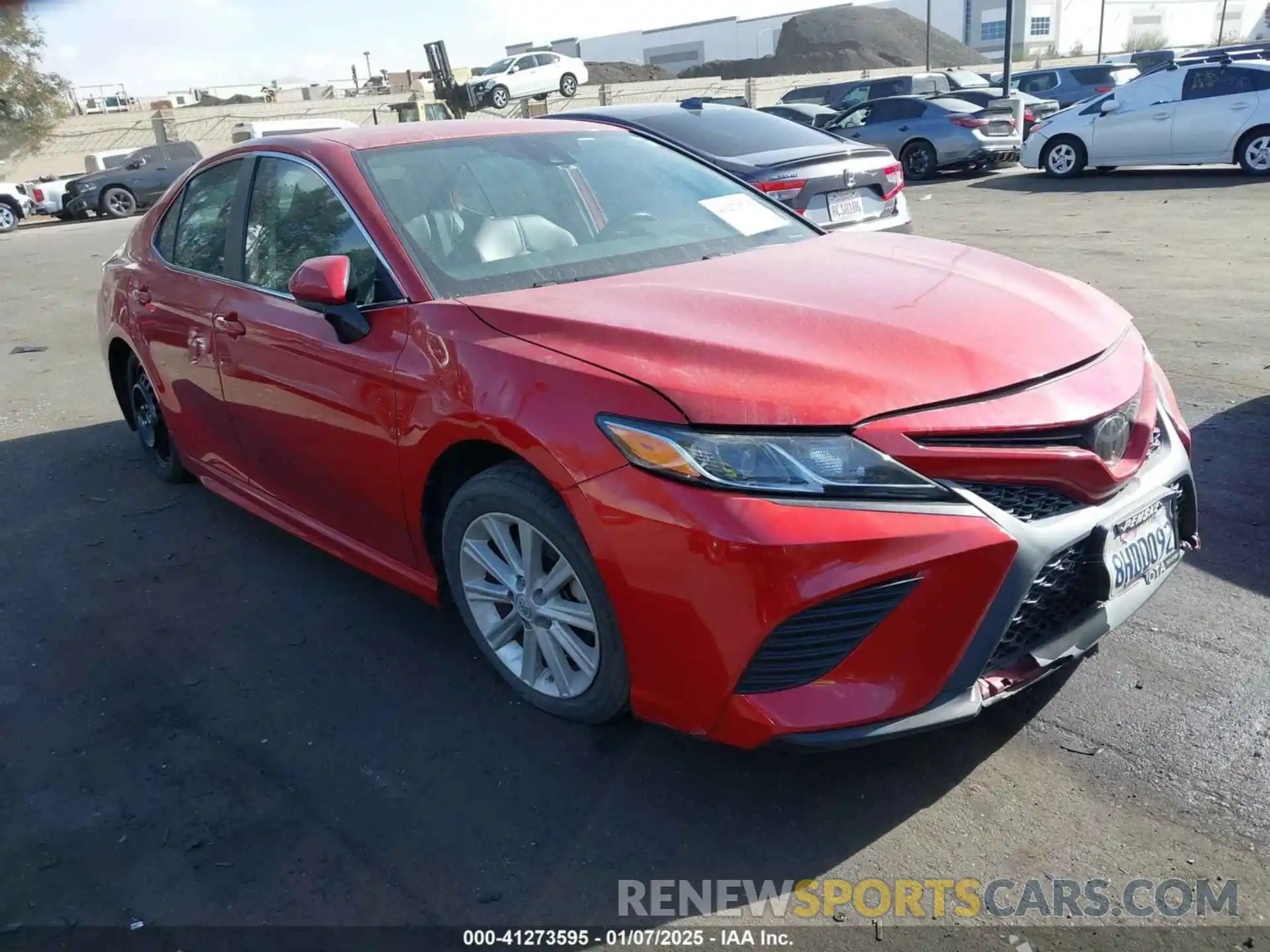 1 Photograph of a damaged car 4T1B11HK2KU201567 TOYOTA CAMRY 2019