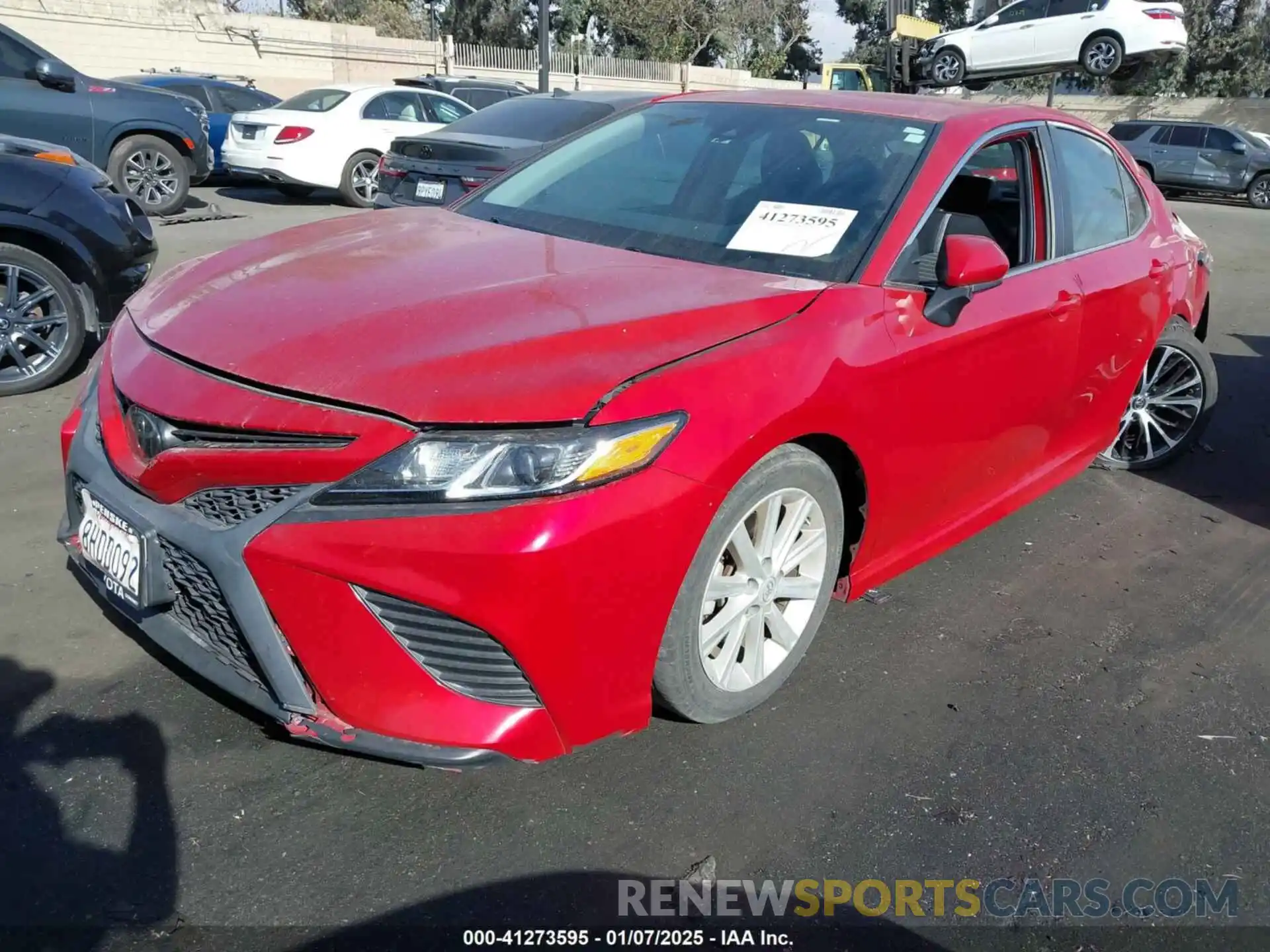 2 Photograph of a damaged car 4T1B11HK2KU201567 TOYOTA CAMRY 2019