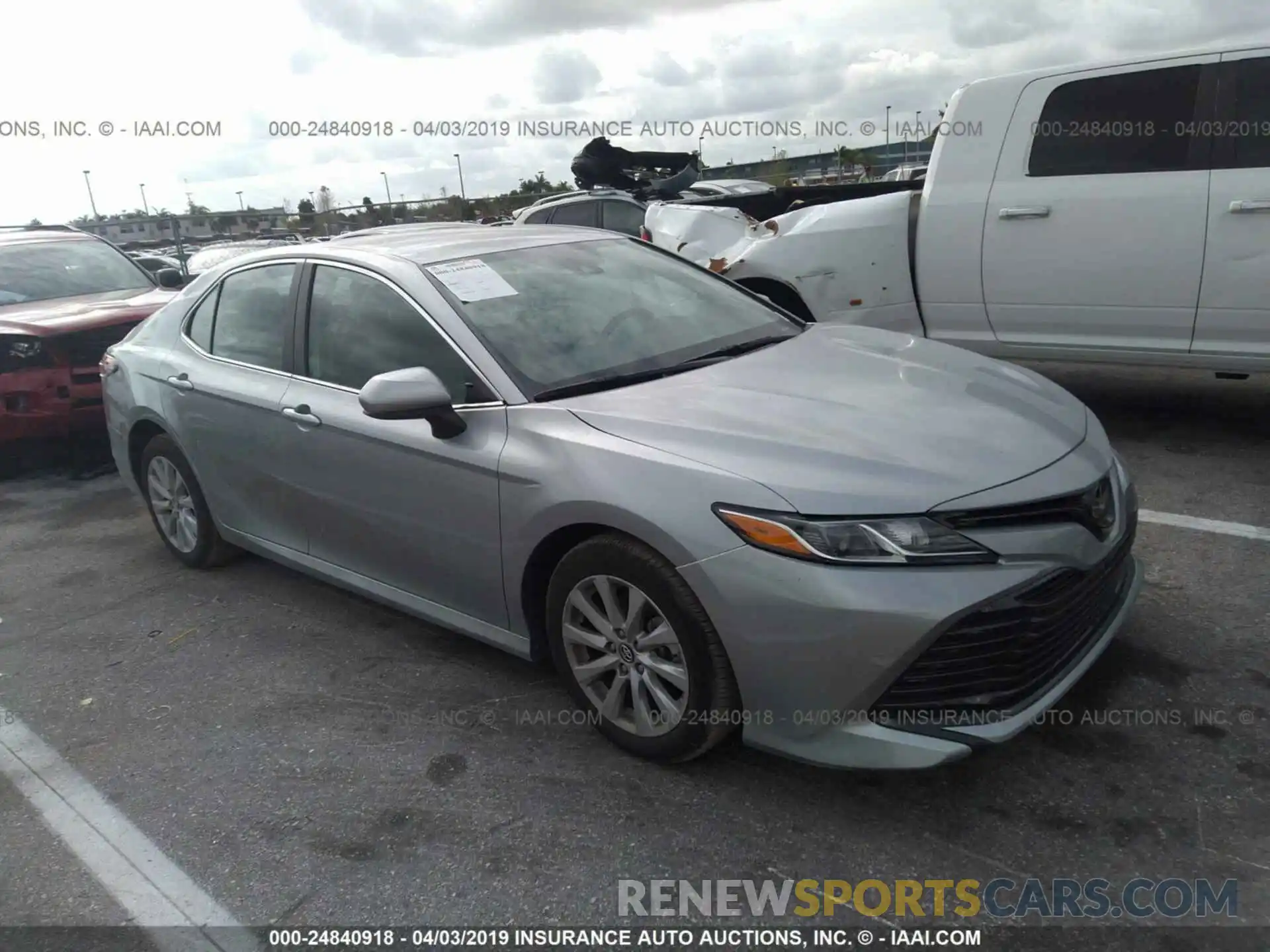 1 Photograph of a damaged car 4T1B11HK2KU217395 TOYOTA CAMRY 2019