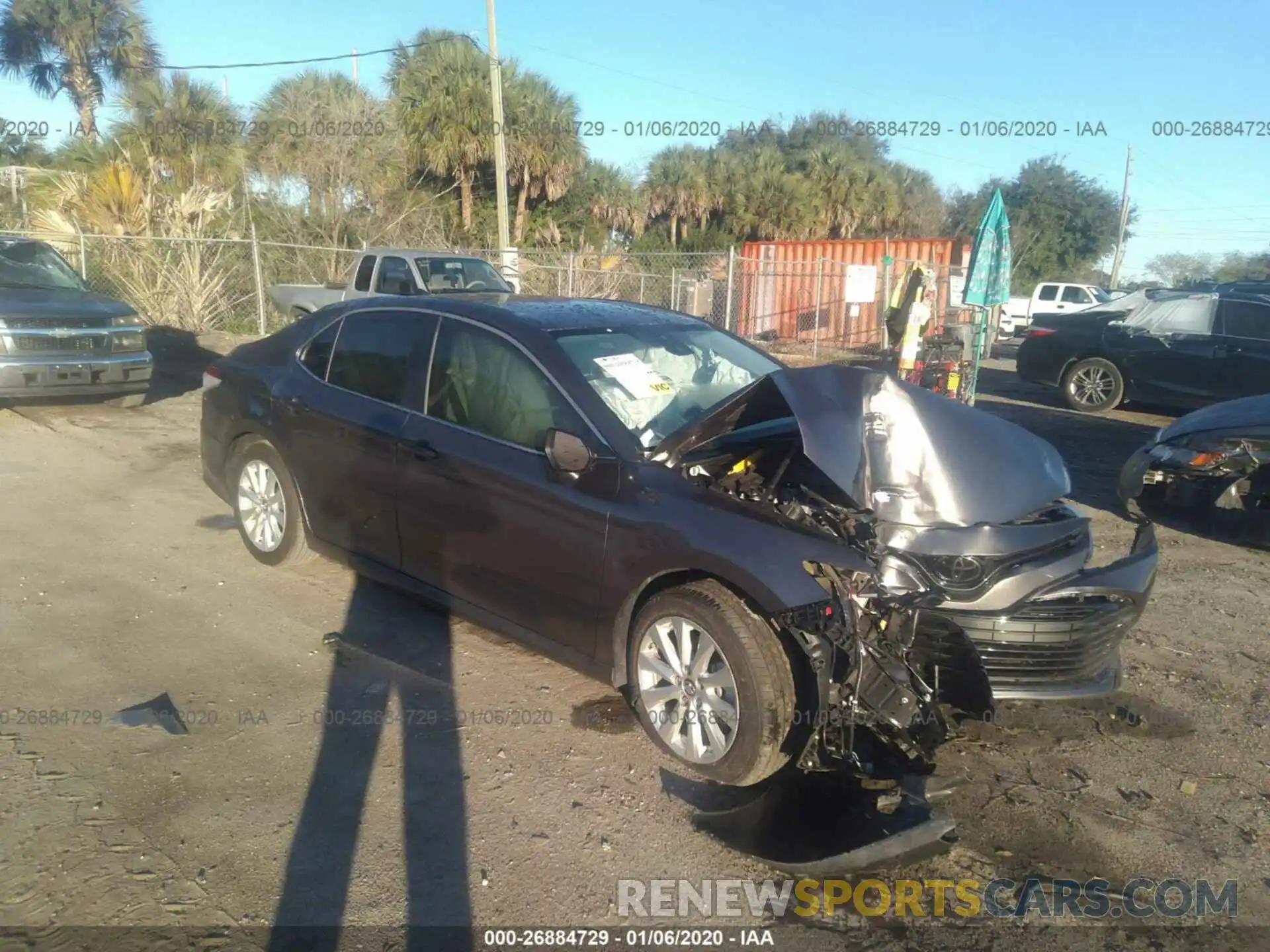 1 Photograph of a damaged car 4T1B11HK2KU224654 TOYOTA CAMRY 2019