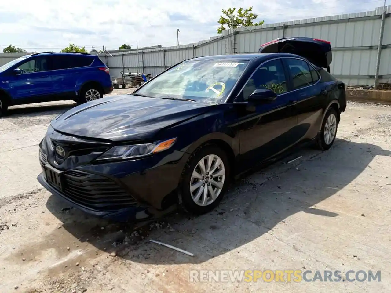 2 Photograph of a damaged car 4T1B11HK2KU243639 TOYOTA CAMRY 2019