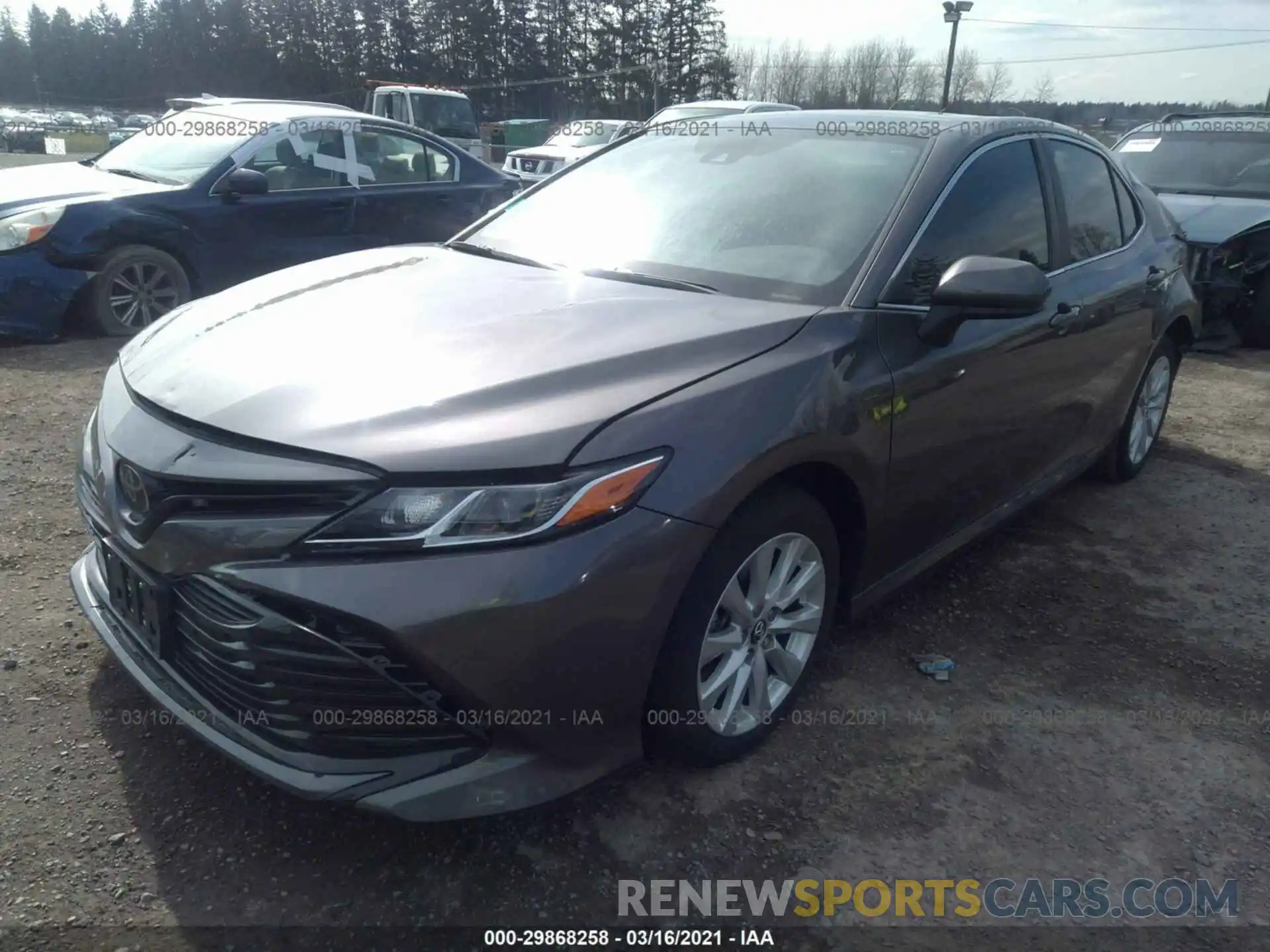 2 Photograph of a damaged car 4T1B11HK2KU247416 TOYOTA CAMRY 2019