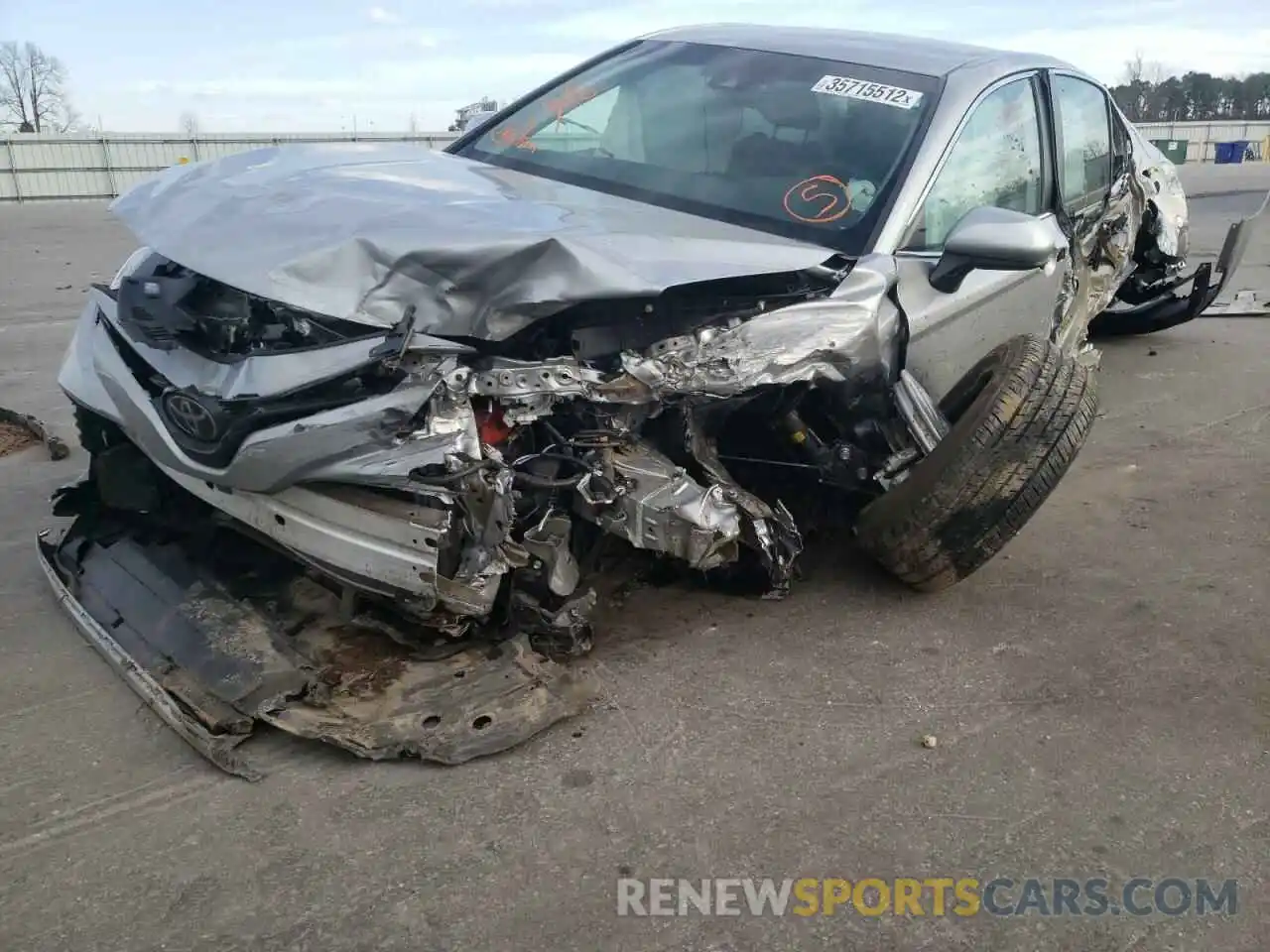 2 Photograph of a damaged car 4T1B11HK2KU252082 TOYOTA CAMRY 2019