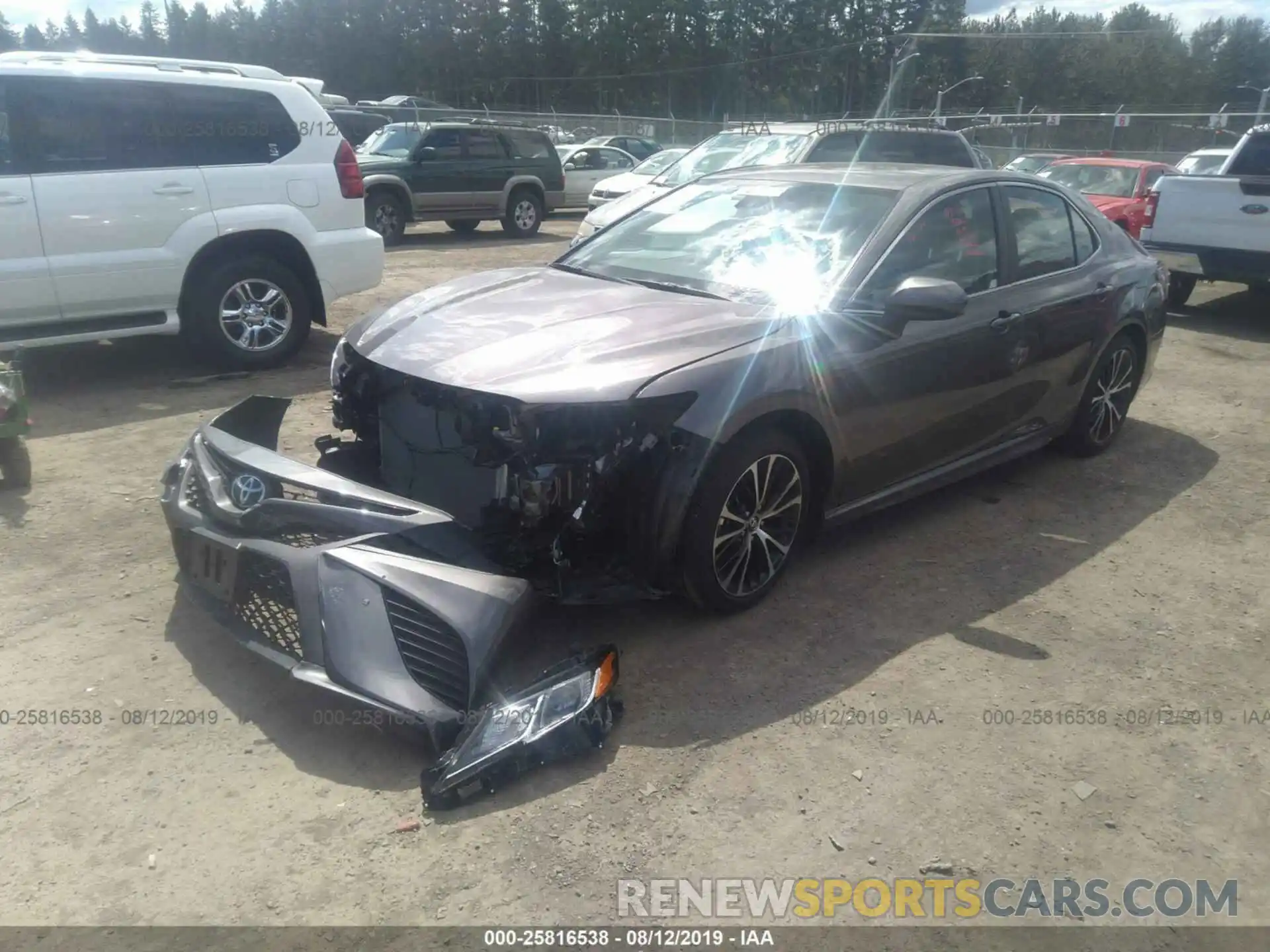 2 Photograph of a damaged car 4T1B11HK2KU252485 TOYOTA CAMRY 2019