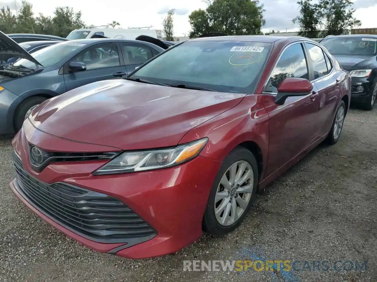 2 Photograph of a damaged car 4T1B11HK2KU268122 TOYOTA CAMRY 2019