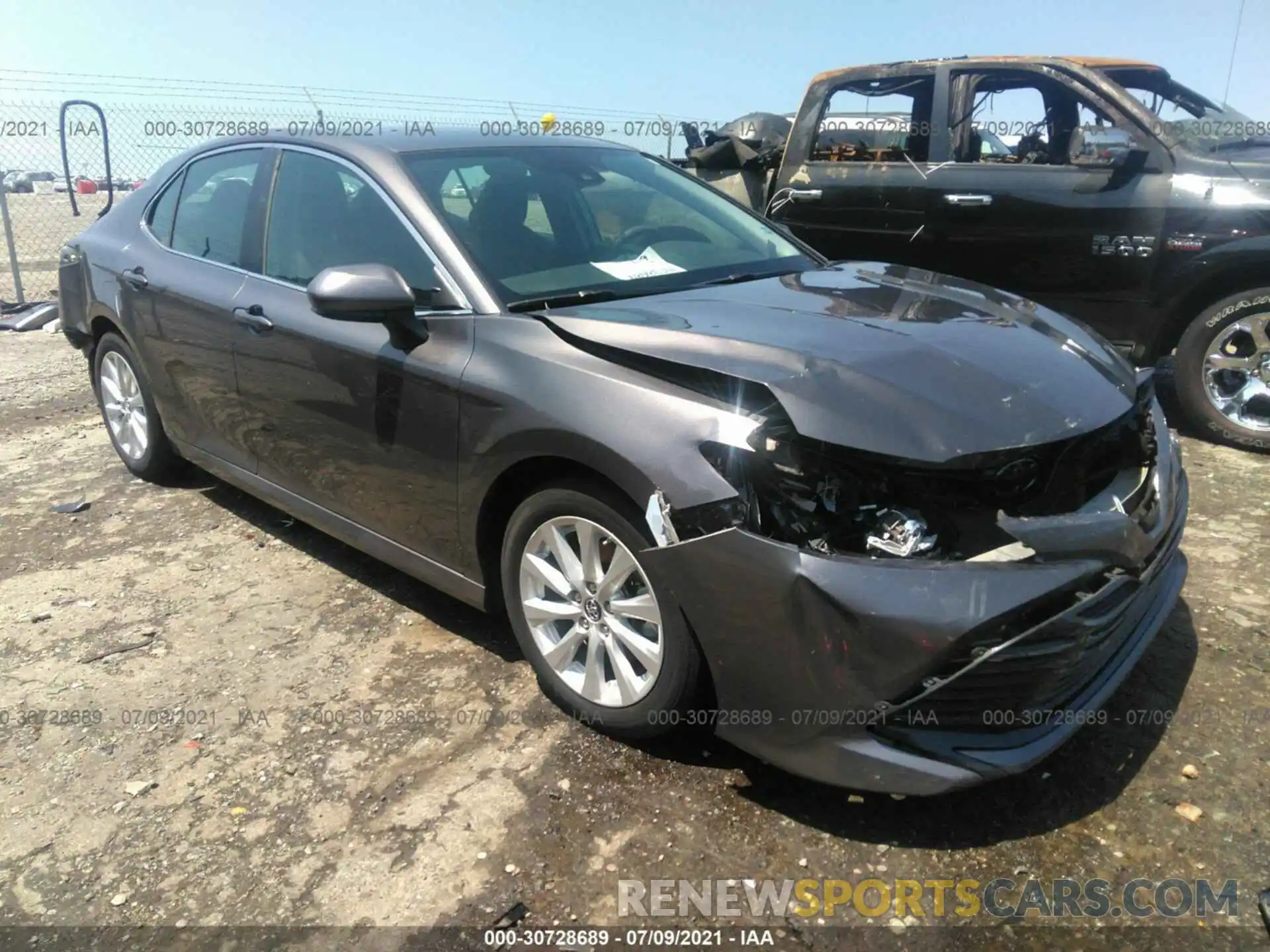 1 Photograph of a damaged car 4T1B11HK2KU680993 TOYOTA CAMRY 2019