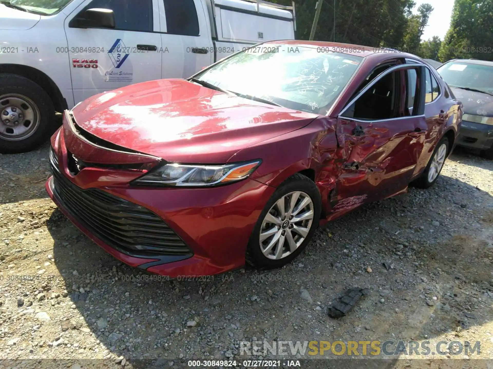 2 Photograph of a damaged car 4T1B11HK2KU682856 TOYOTA CAMRY 2019