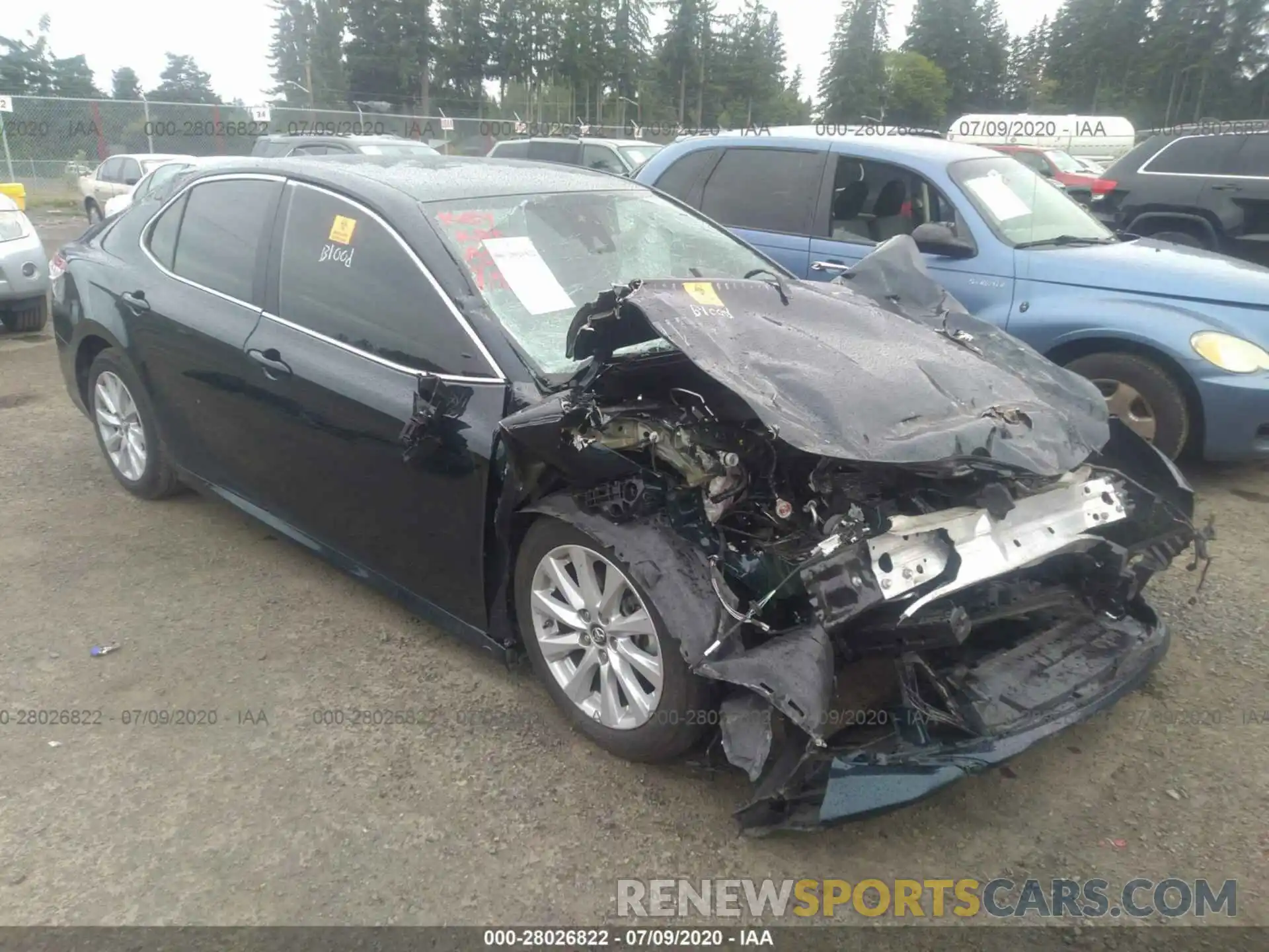 1 Photograph of a damaged car 4T1B11HK2KU684073 TOYOTA CAMRY 2019