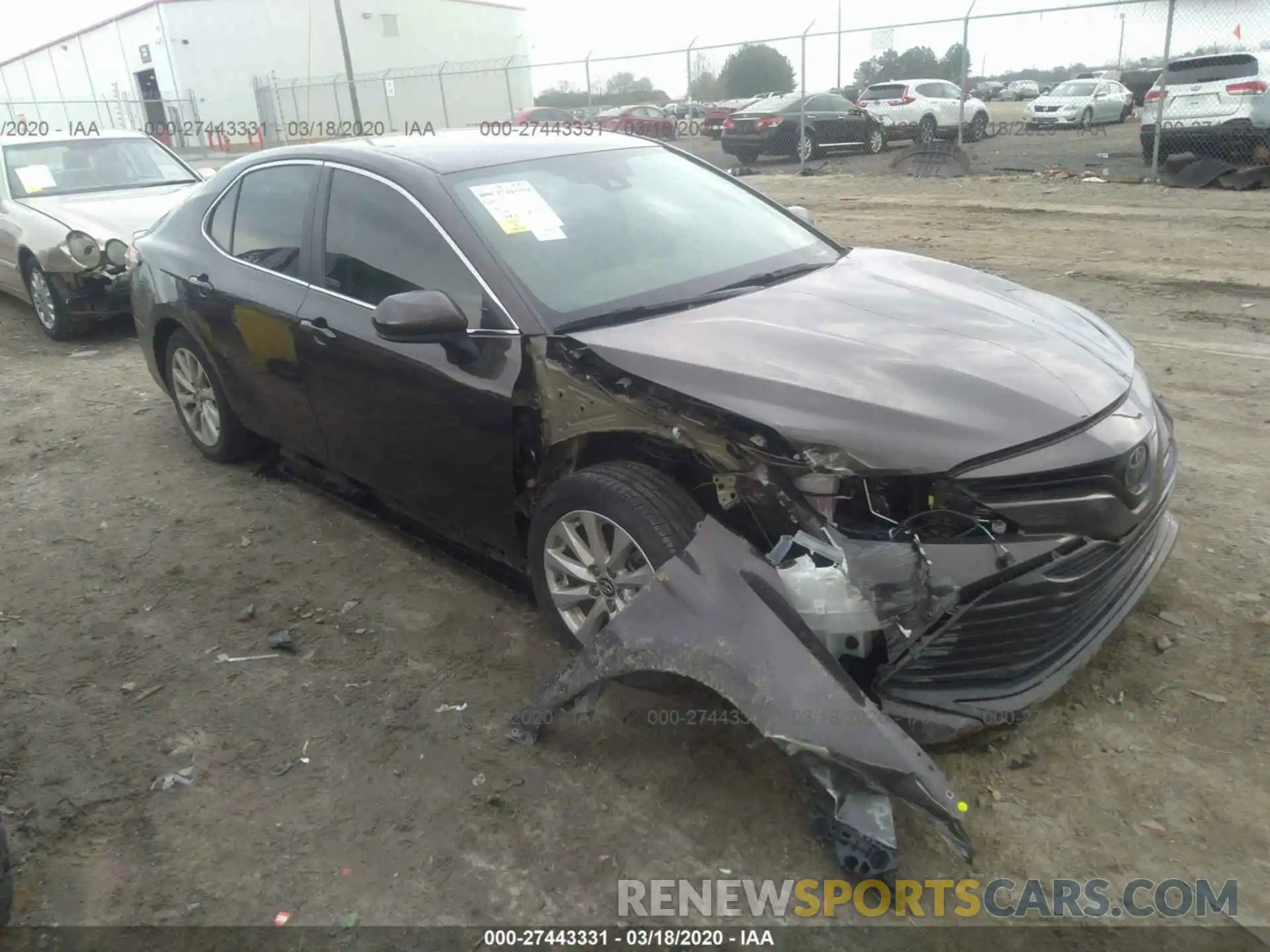 1 Photograph of a damaged car 4T1B11HK2KU699382 TOYOTA CAMRY 2019