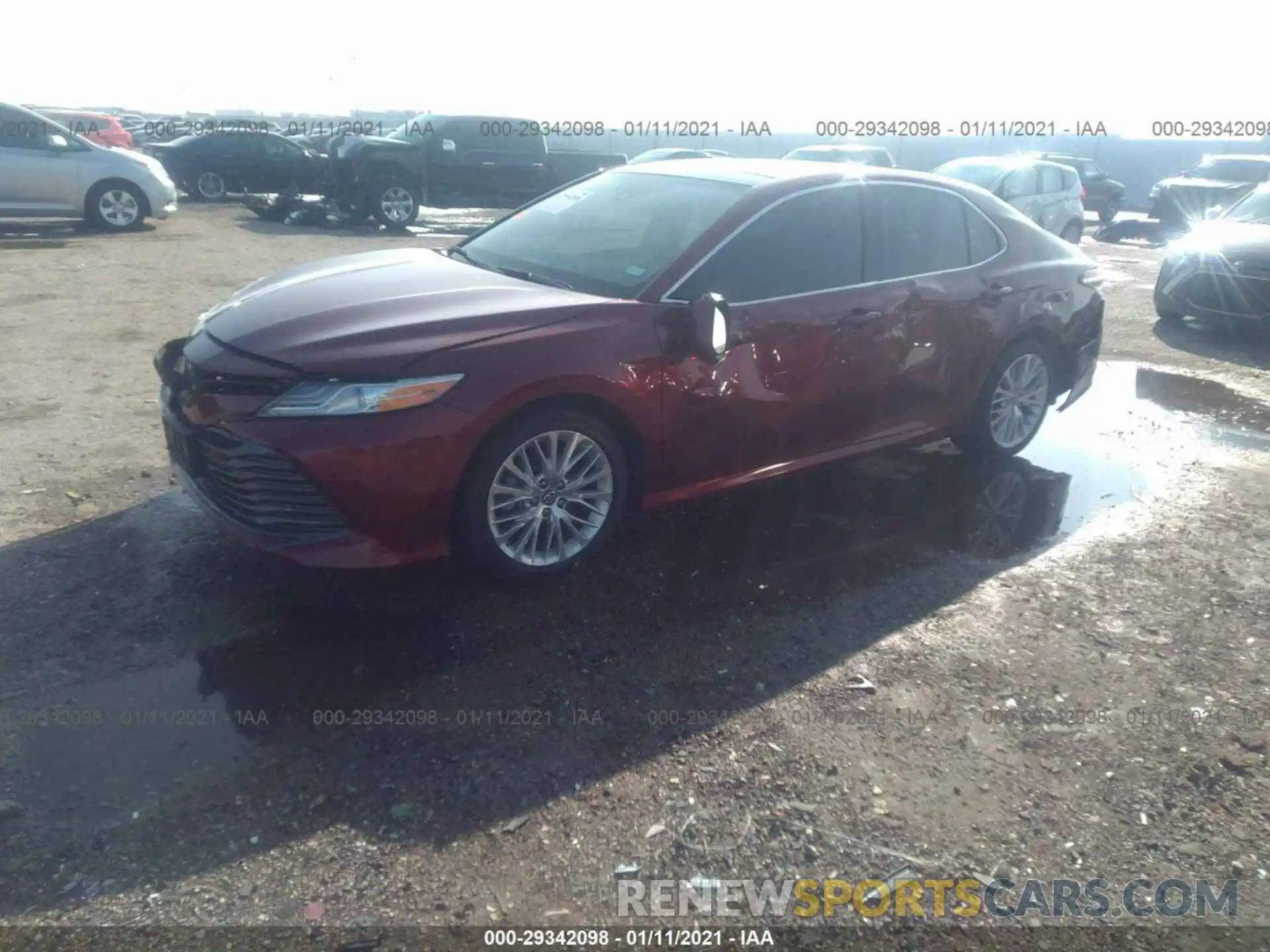 2 Photograph of a damaged car 4T1B11HK2KU701616 TOYOTA CAMRY 2019