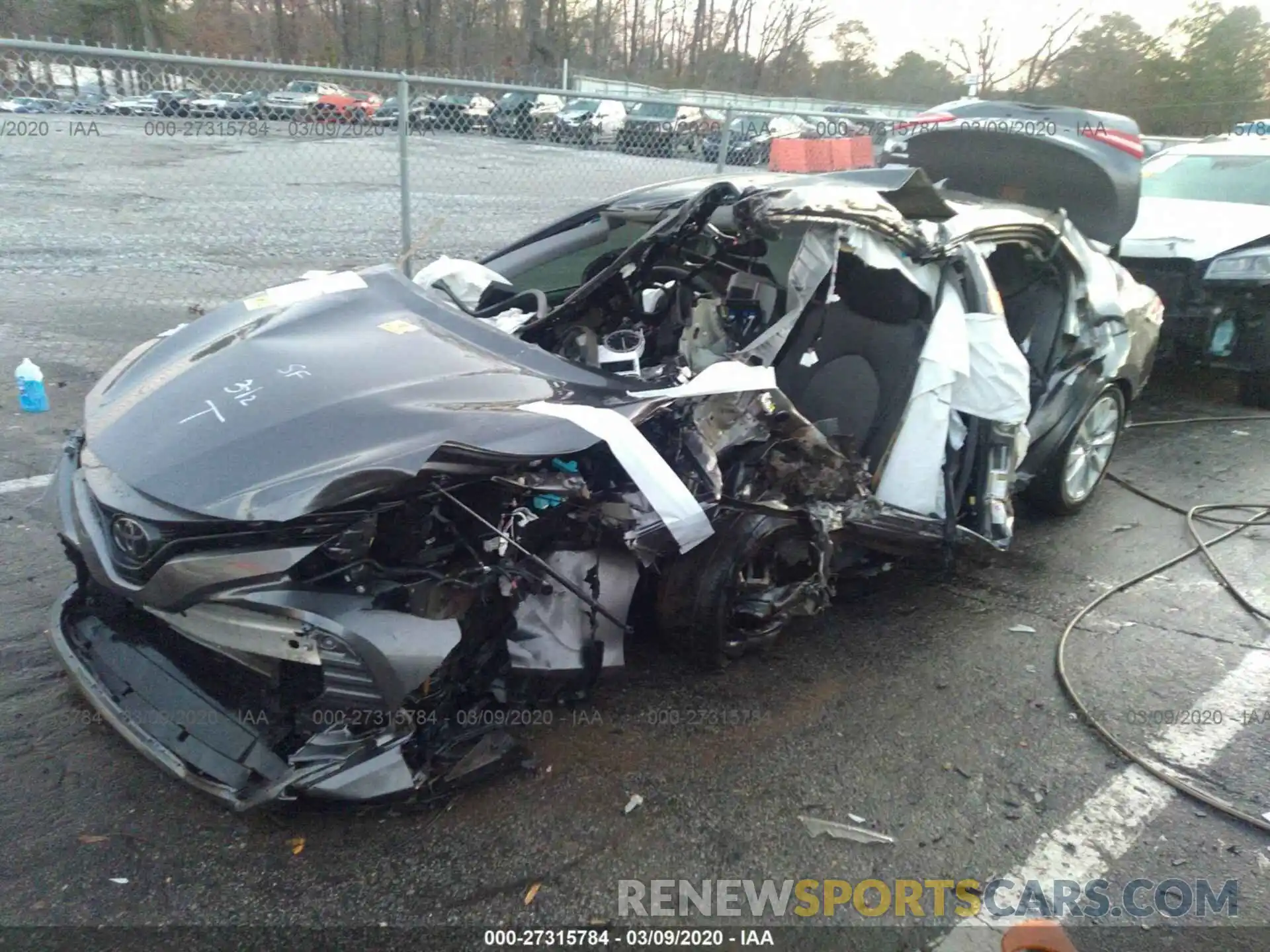 2 Photograph of a damaged car 4T1B11HK2KU742098 TOYOTA CAMRY 2019