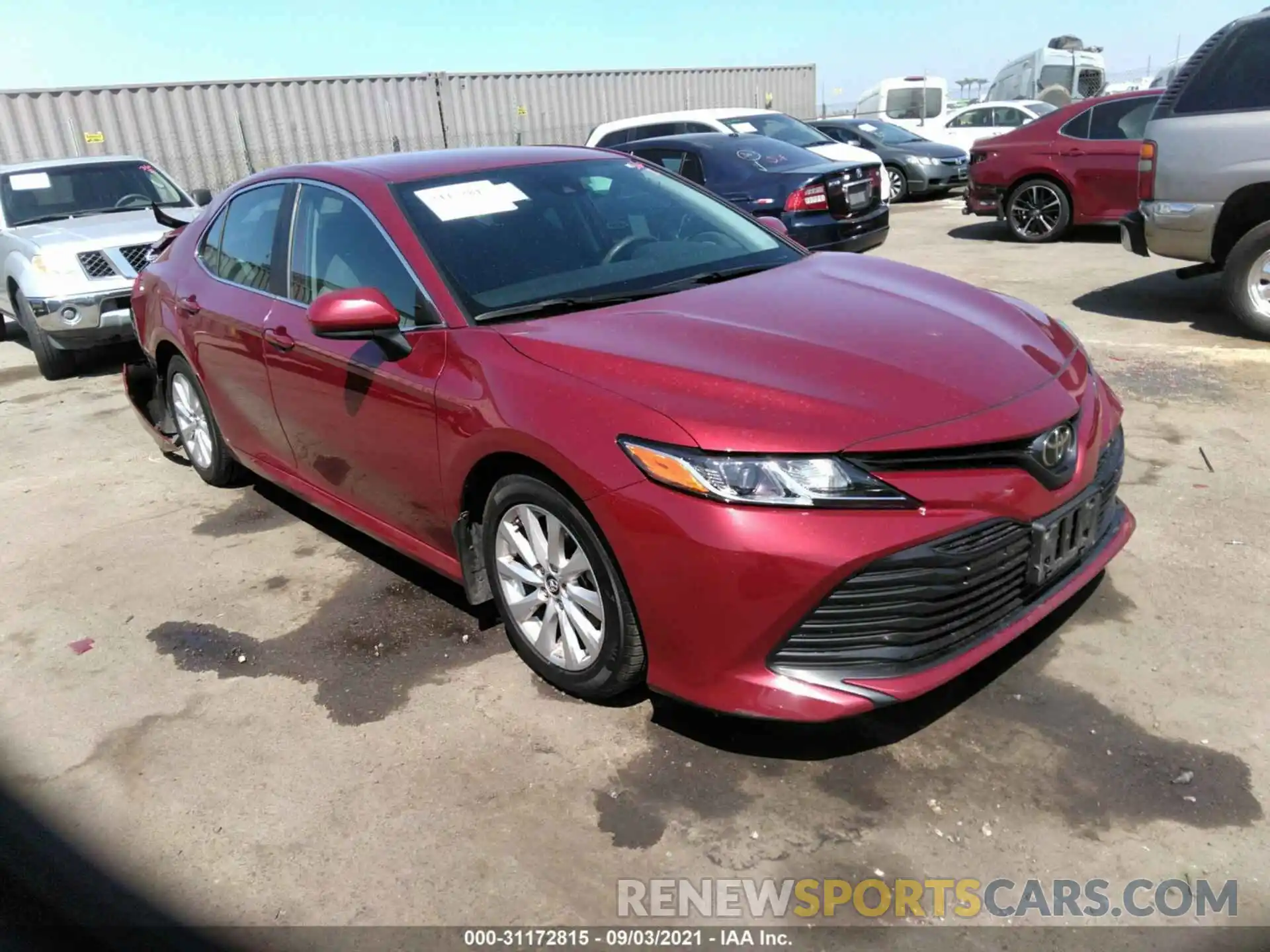 1 Photograph of a damaged car 4T1B11HK2KU810917 TOYOTA CAMRY 2019