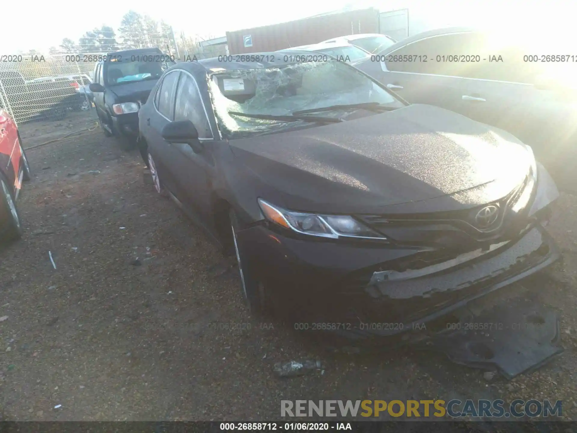 1 Photograph of a damaged car 4T1B11HK2KU812263 TOYOTA CAMRY 2019