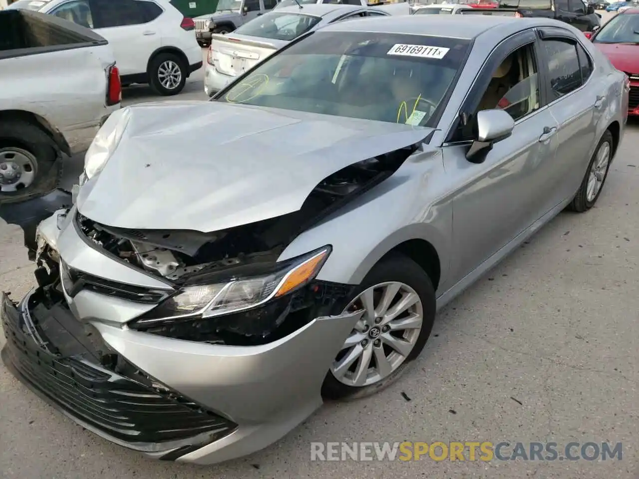 2 Photograph of a damaged car 4T1B11HK2KU820377 TOYOTA CAMRY 2019