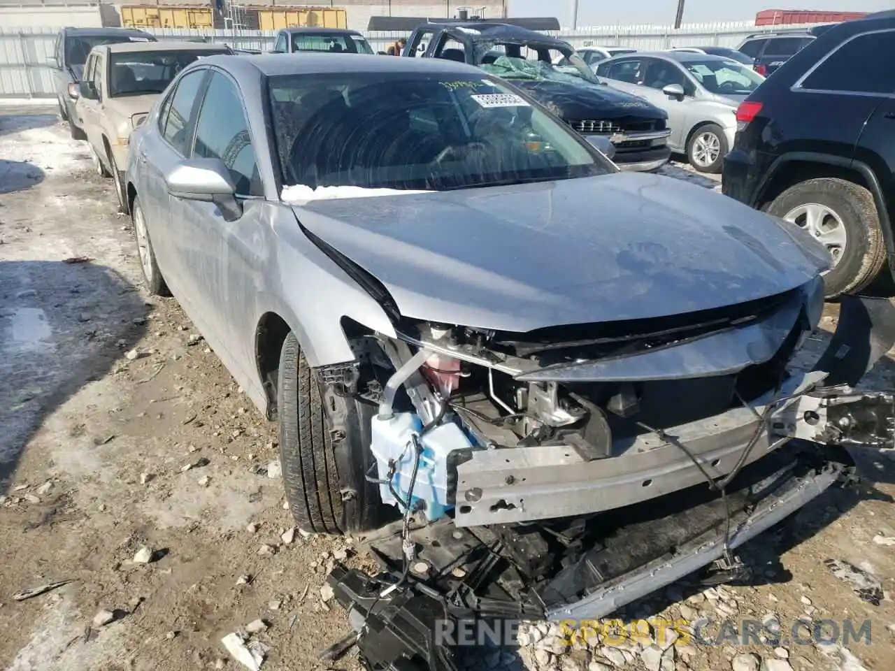 1 Photograph of a damaged car 4T1B11HK2KU830536 TOYOTA CAMRY 2019