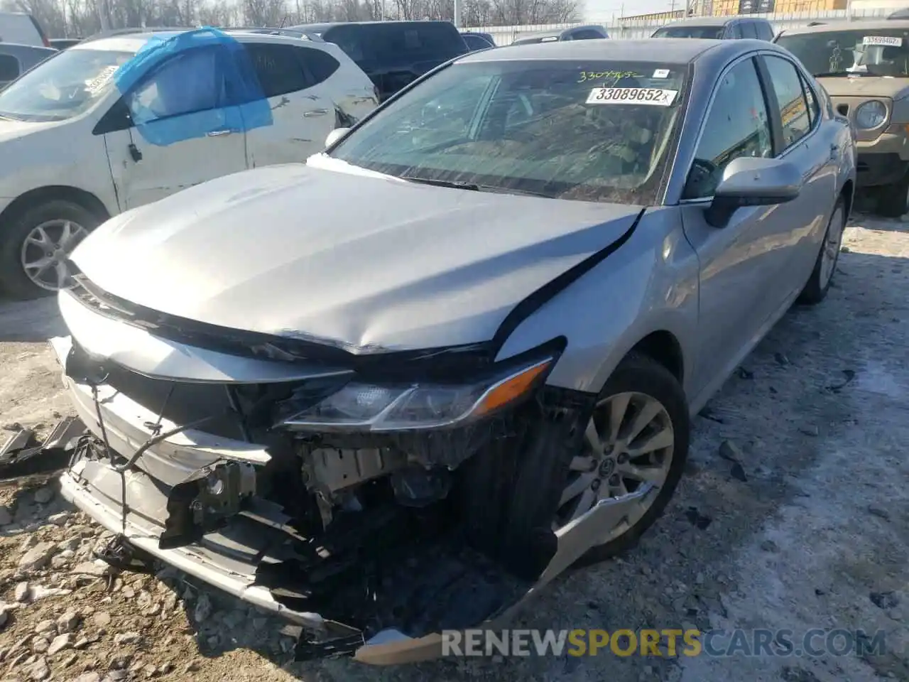 2 Photograph of a damaged car 4T1B11HK2KU830536 TOYOTA CAMRY 2019