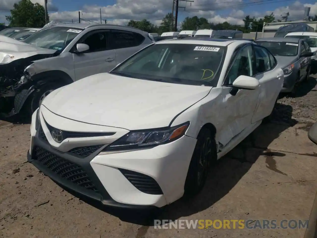 2 Photograph of a damaged car 4T1B11HK2KU856179 TOYOTA CAMRY 2019