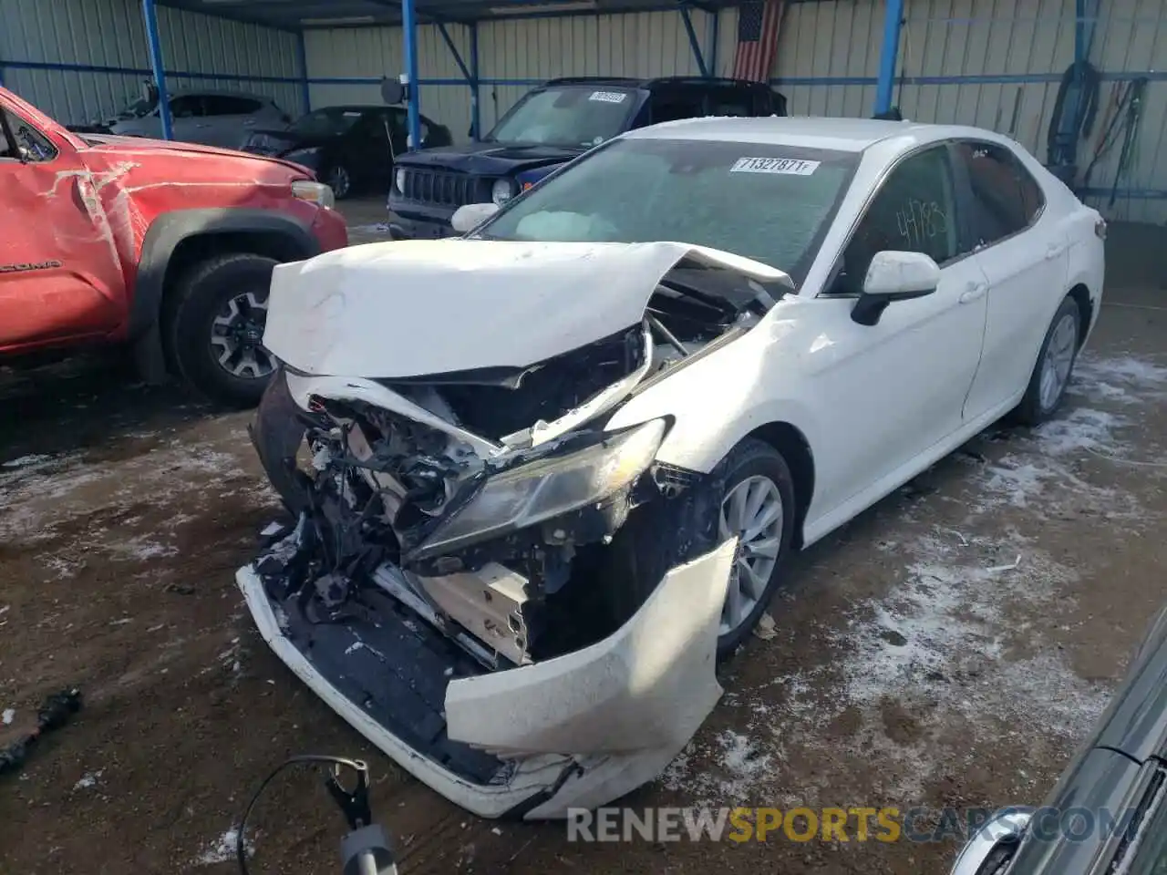 2 Photograph of a damaged car 4T1B11HK3KU186254 TOYOTA CAMRY 2019