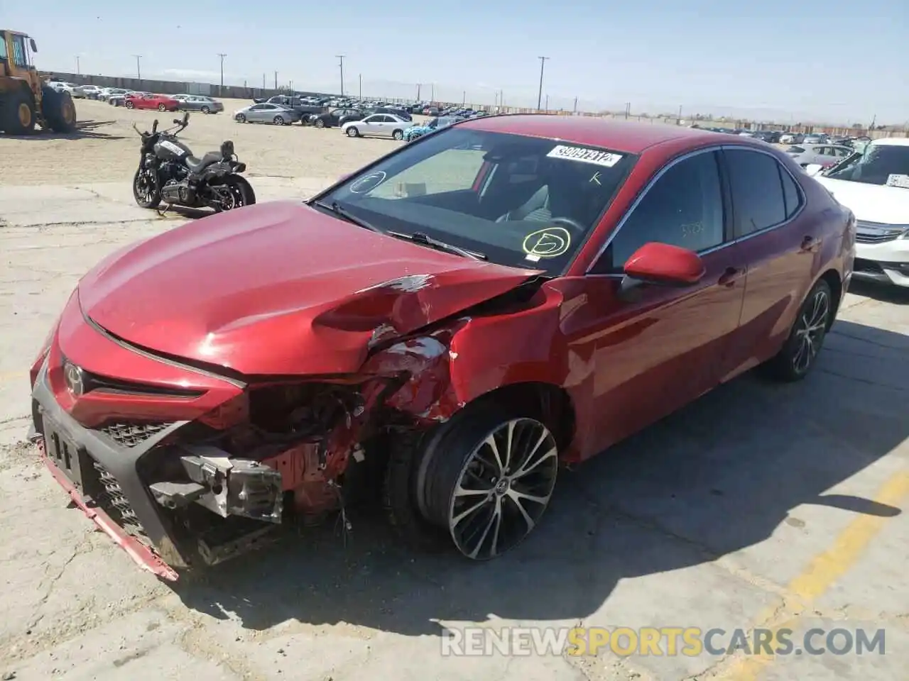 2 Photograph of a damaged car 4T1B11HK3KU220273 TOYOTA CAMRY 2019