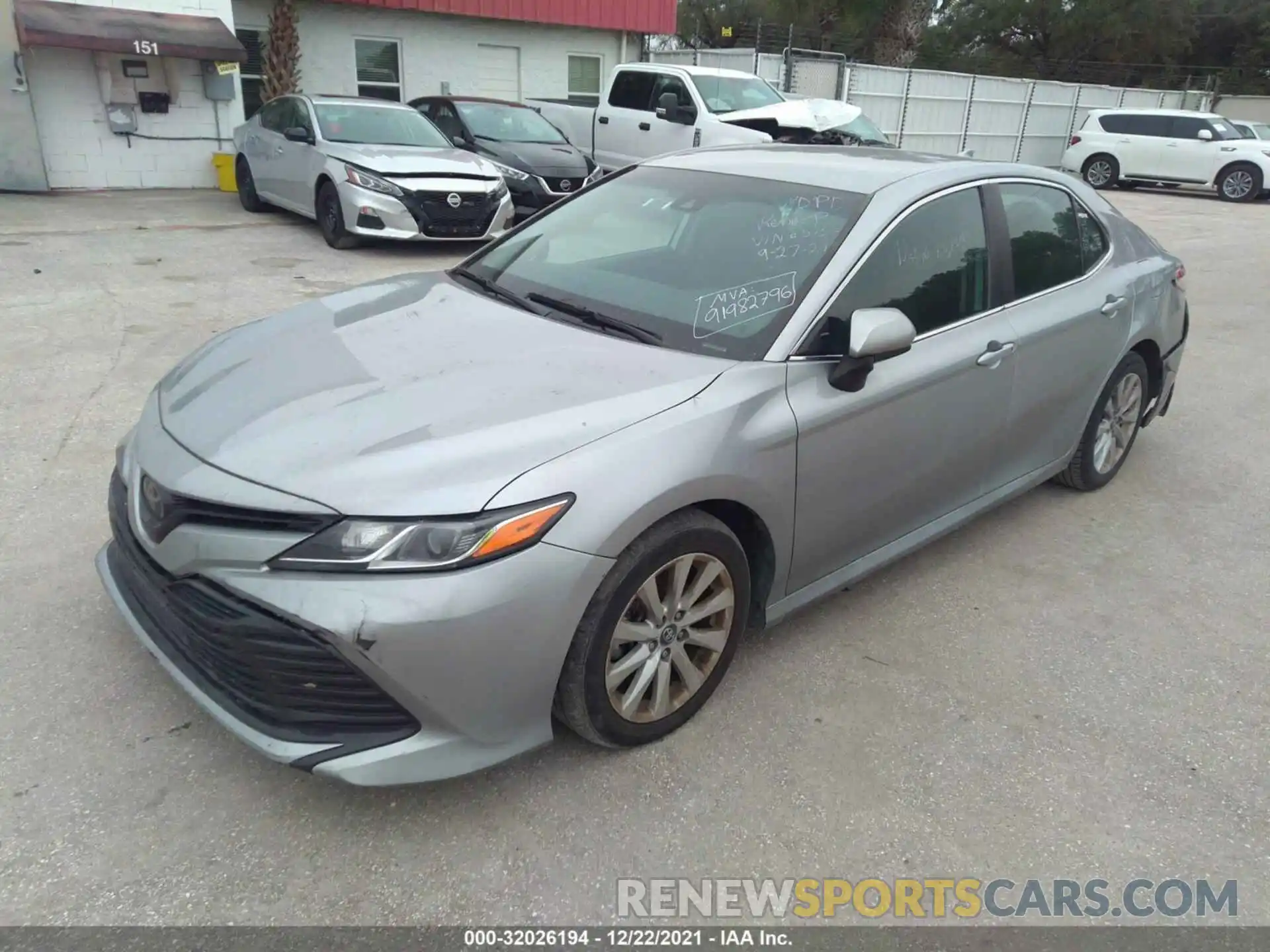 2 Photograph of a damaged car 4T1B11HK3KU243732 TOYOTA CAMRY 2019