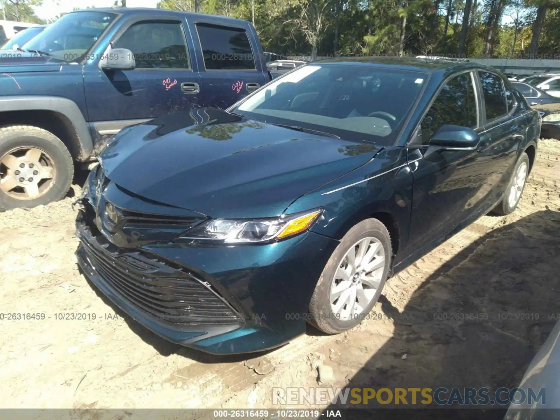 2 Photograph of a damaged car 4T1B11HK3KU261955 TOYOTA CAMRY 2019