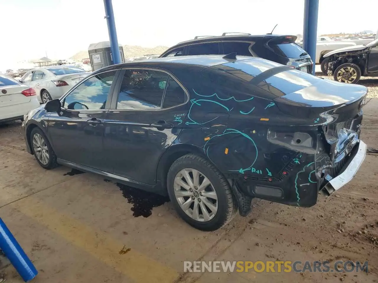 2 Photograph of a damaged car 4T1B11HK3KU682722 TOYOTA CAMRY 2019