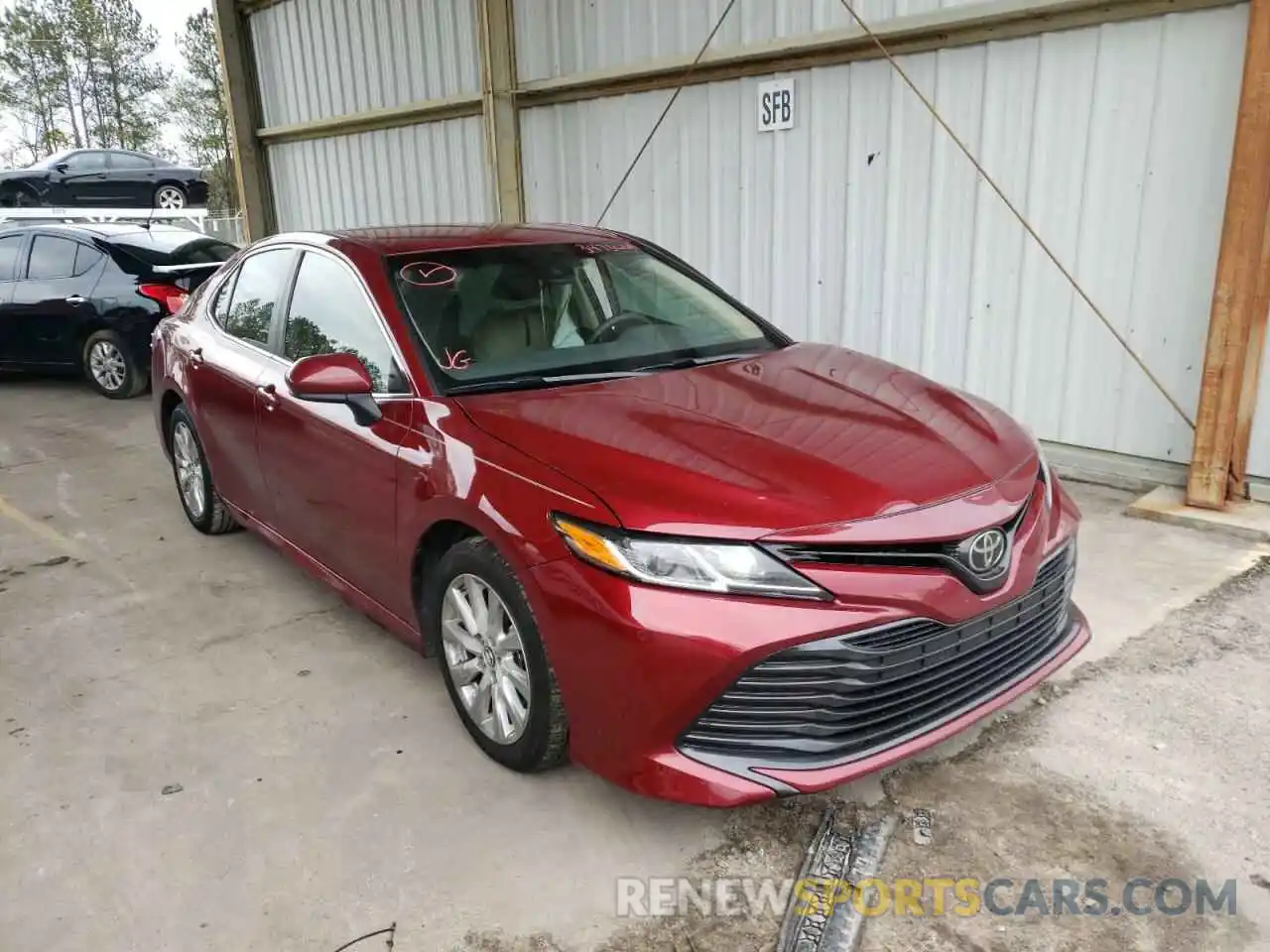 1 Photograph of a damaged car 4T1B11HK3KU690836 TOYOTA CAMRY 2019