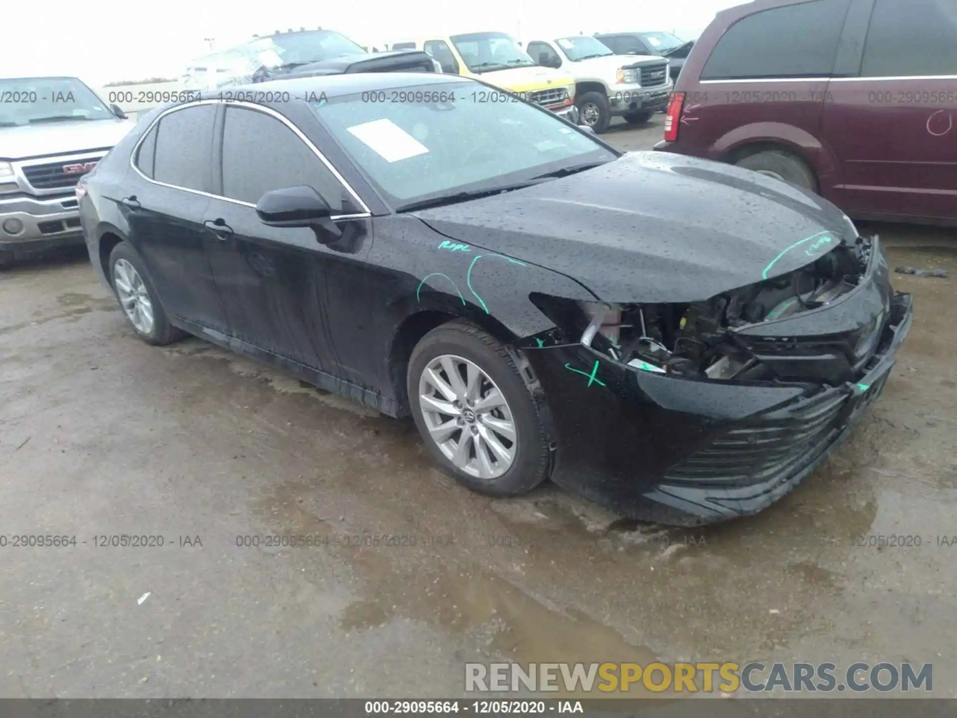 1 Photograph of a damaged car 4T1B11HK3KU698953 TOYOTA CAMRY 2019