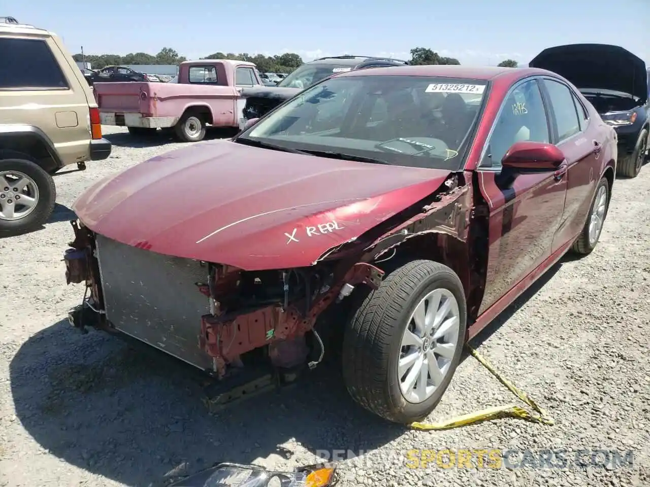 2 Photograph of a damaged car 4T1B11HK3KU700765 TOYOTA CAMRY 2019