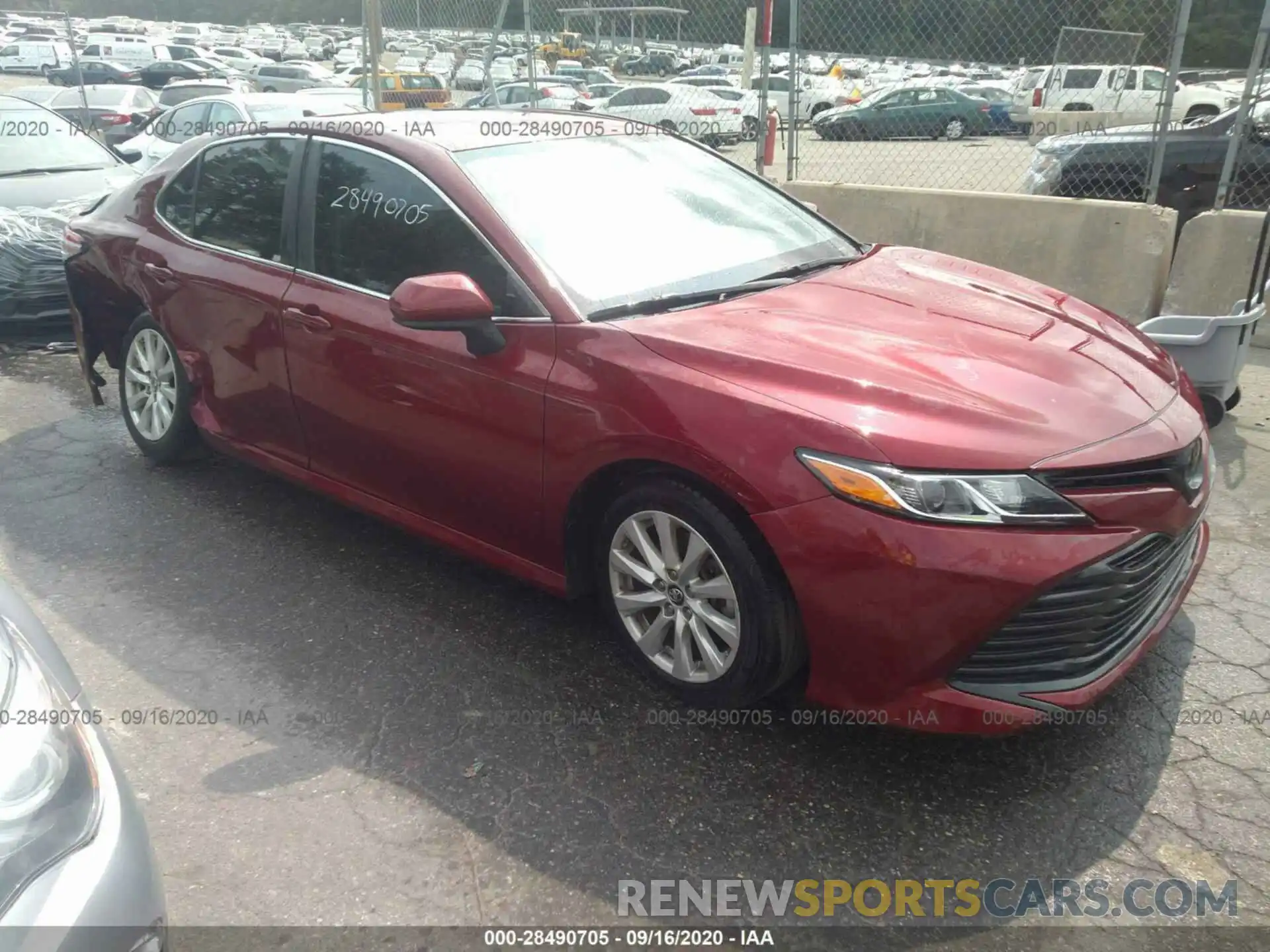 1 Photograph of a damaged car 4T1B11HK3KU701107 TOYOTA CAMRY 2019