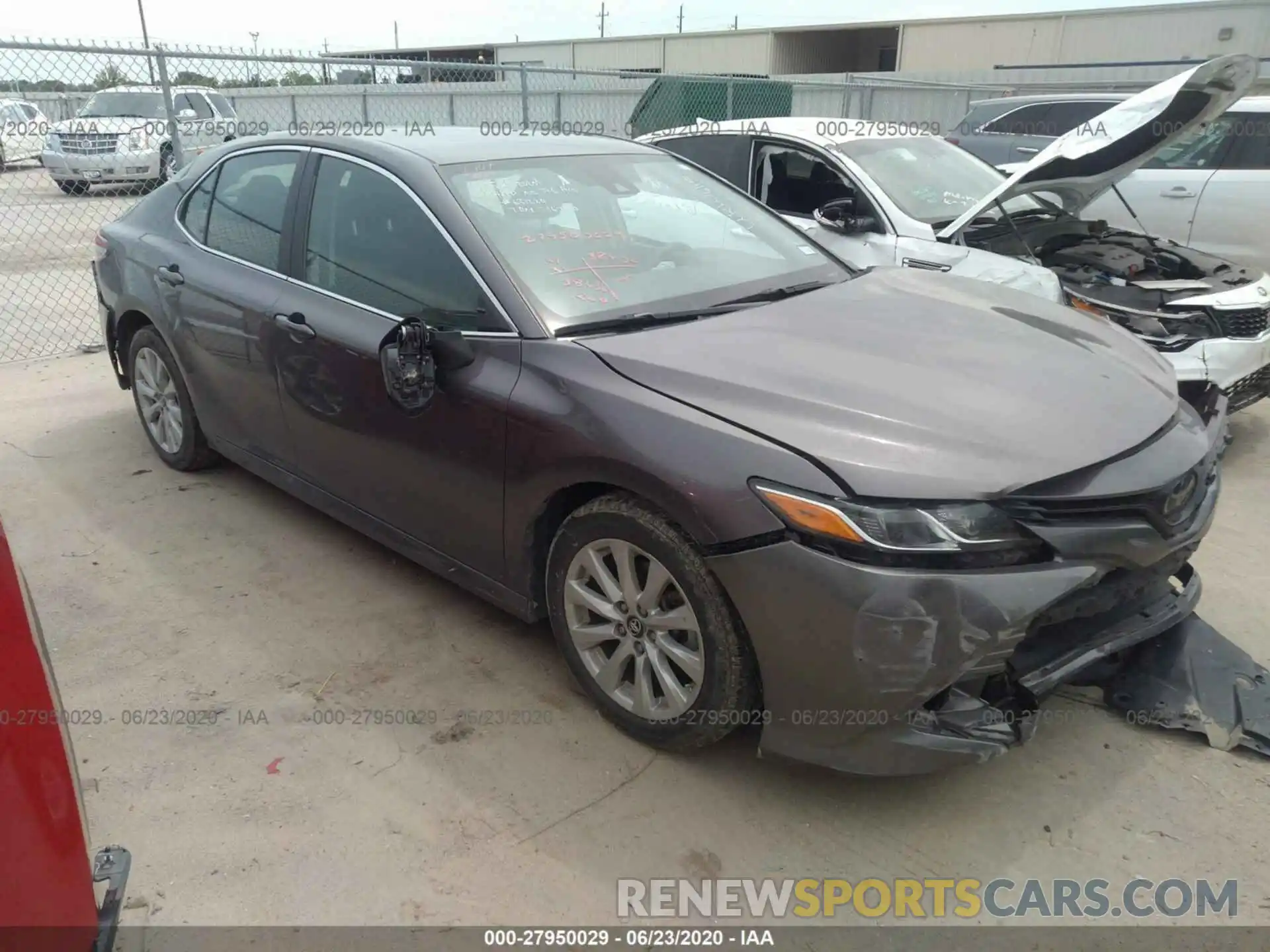 1 Photograph of a damaged car 4T1B11HK3KU716707 TOYOTA CAMRY 2019