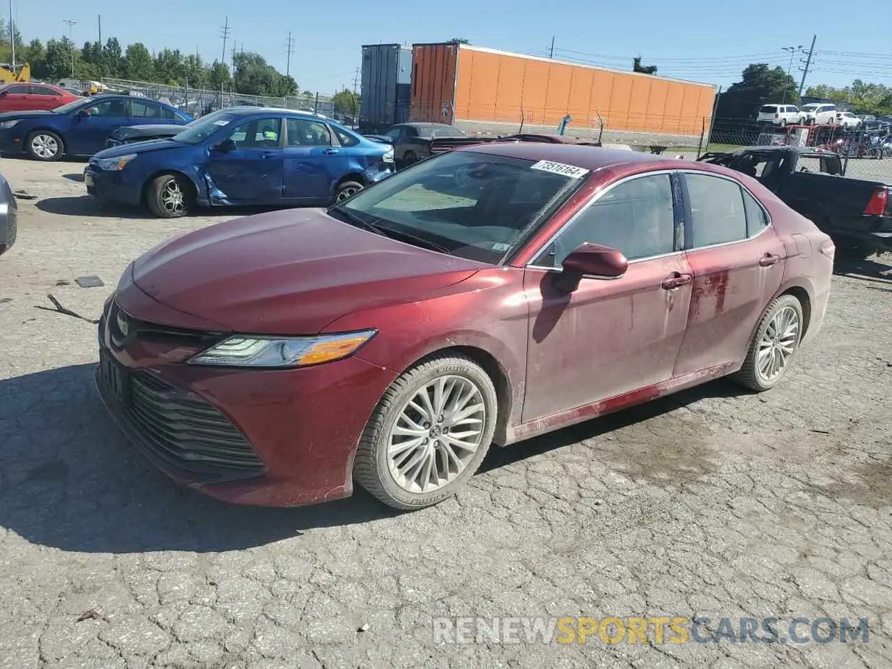 1 Photograph of a damaged car 4T1B11HK3KU718604 TOYOTA CAMRY 2019