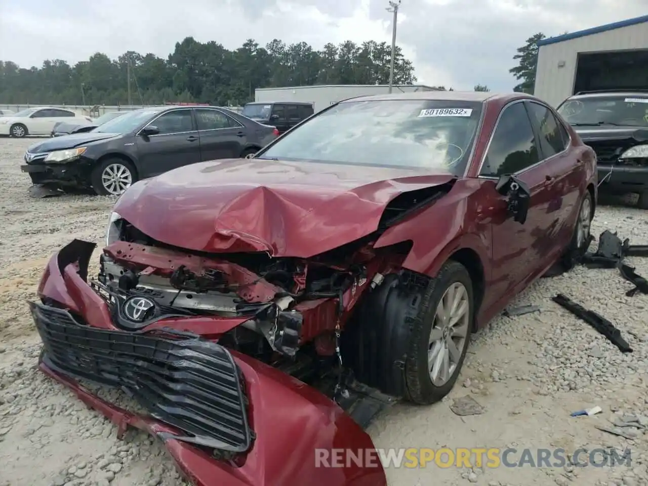 2 Photograph of a damaged car 4T1B11HK3KU780925 TOYOTA CAMRY 2019