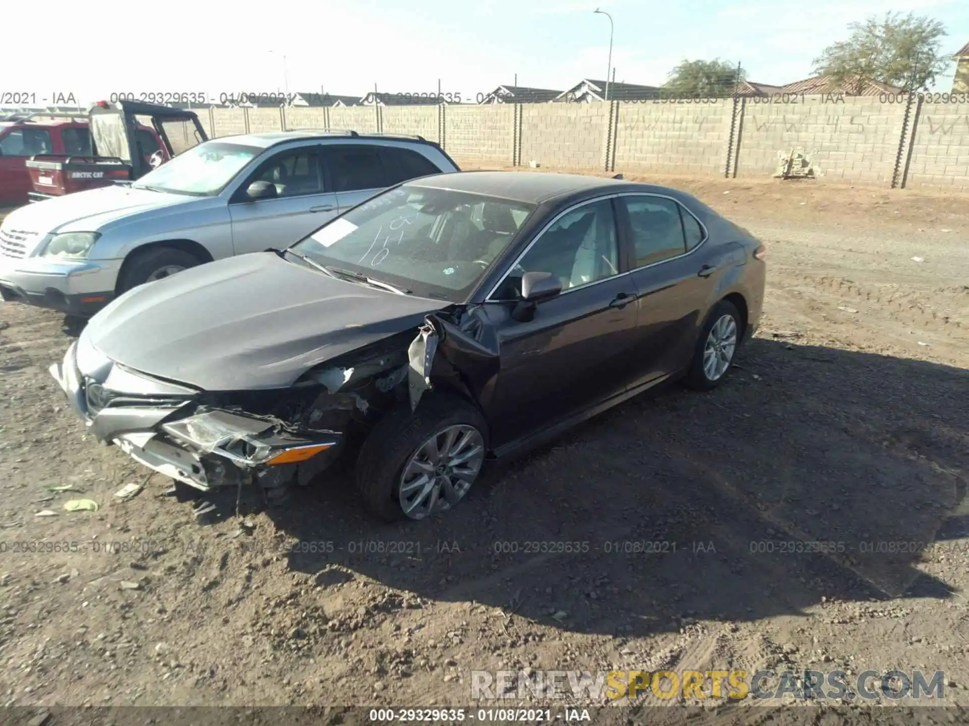 2 Photograph of a damaged car 4T1B11HK3KU817813 TOYOTA CAMRY 2019