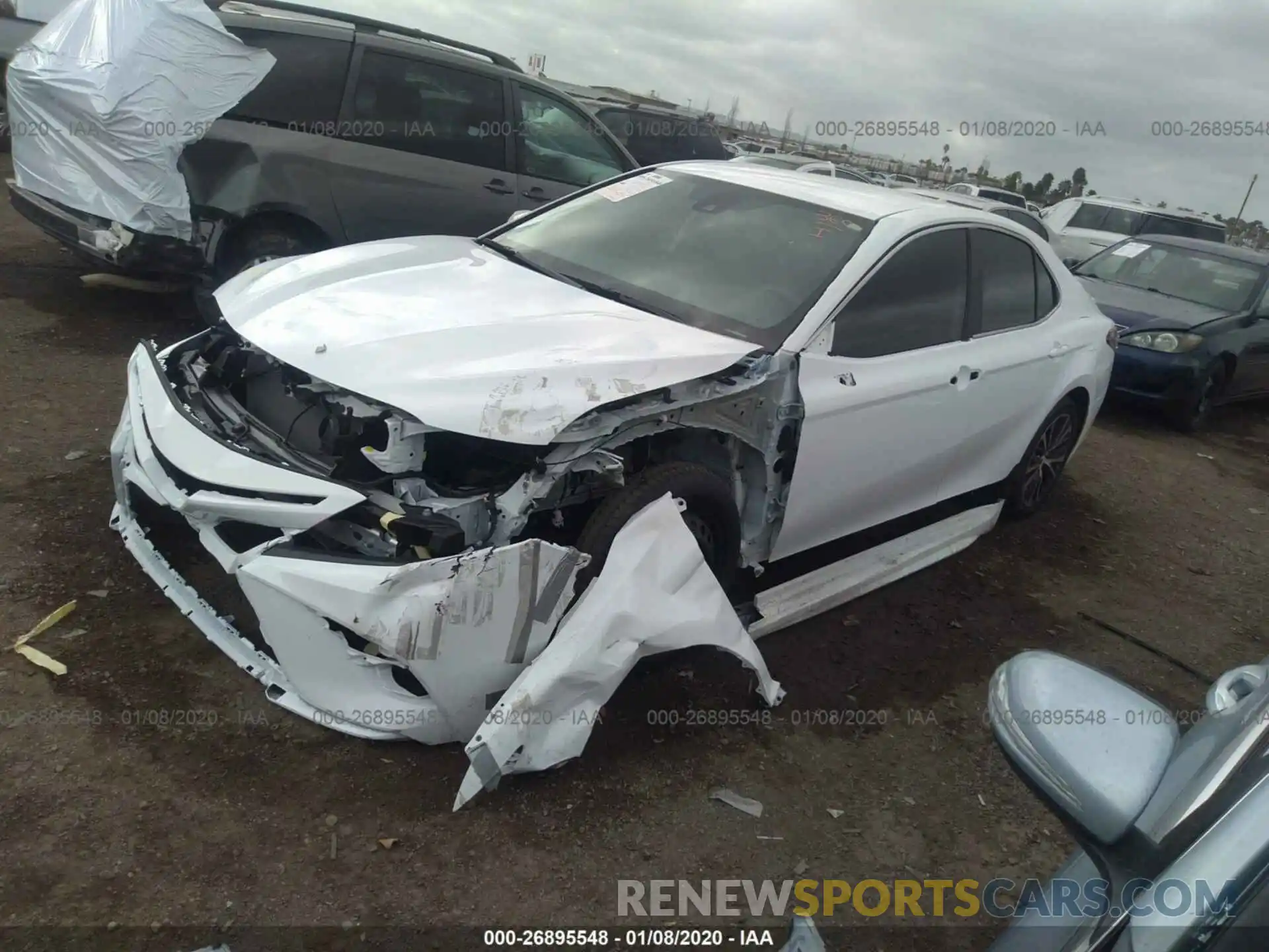 2 Photograph of a damaged car 4T1B11HK3KU818993 TOYOTA CAMRY 2019