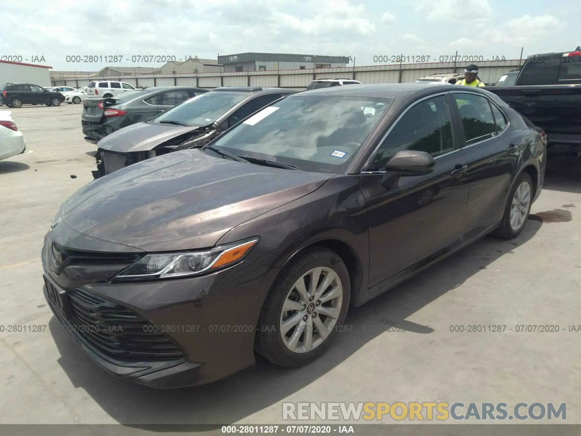 2 Photograph of a damaged car 4T1B11HK3KU822493 TOYOTA CAMRY 2019