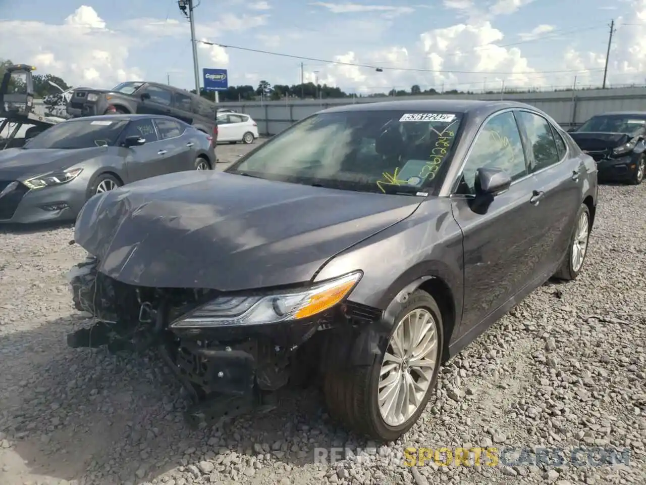 2 Photograph of a damaged car 4T1B11HK3KU841495 TOYOTA CAMRY 2019