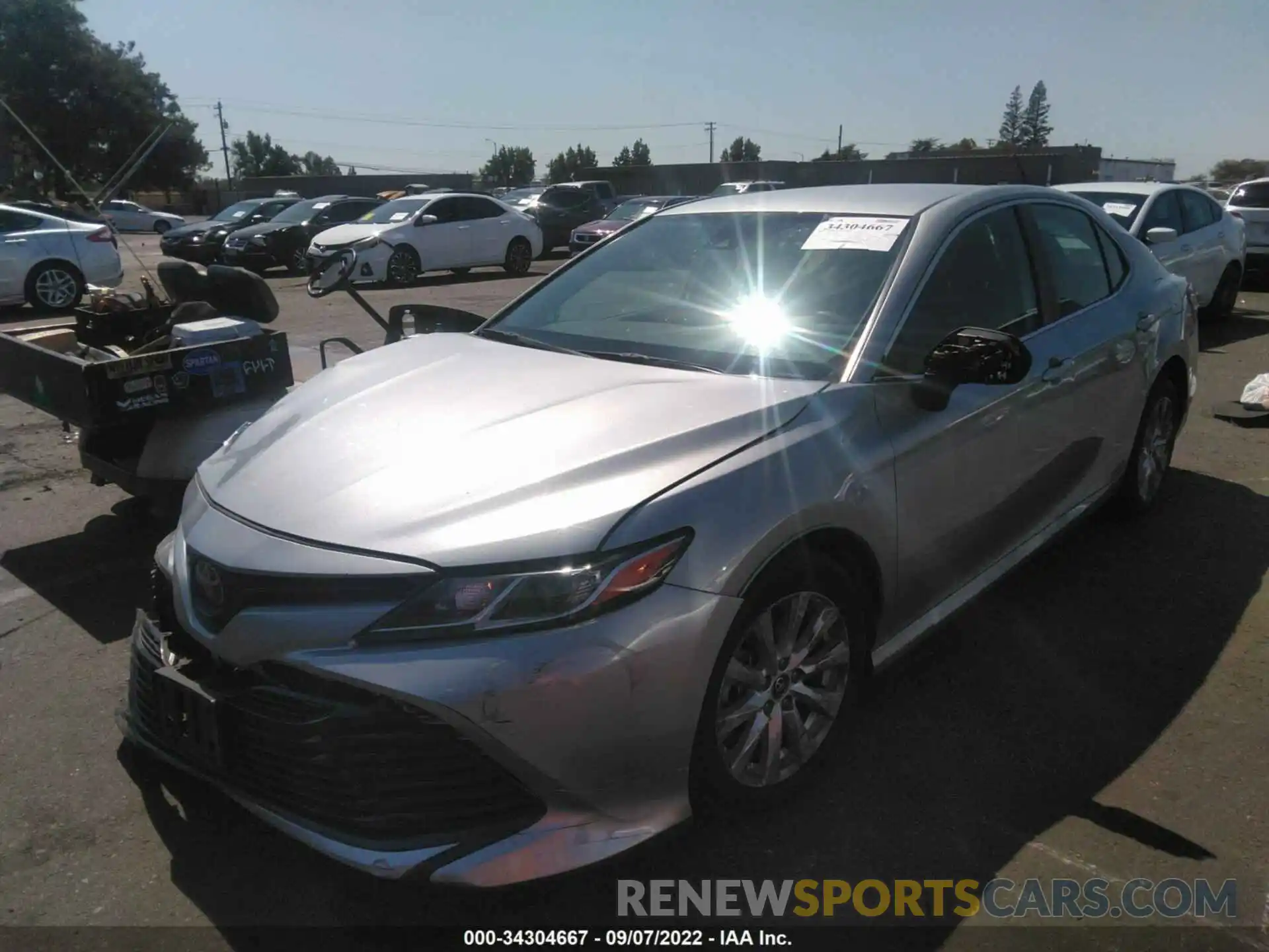 2 Photograph of a damaged car 4T1B11HK3KU850696 TOYOTA CAMRY 2019